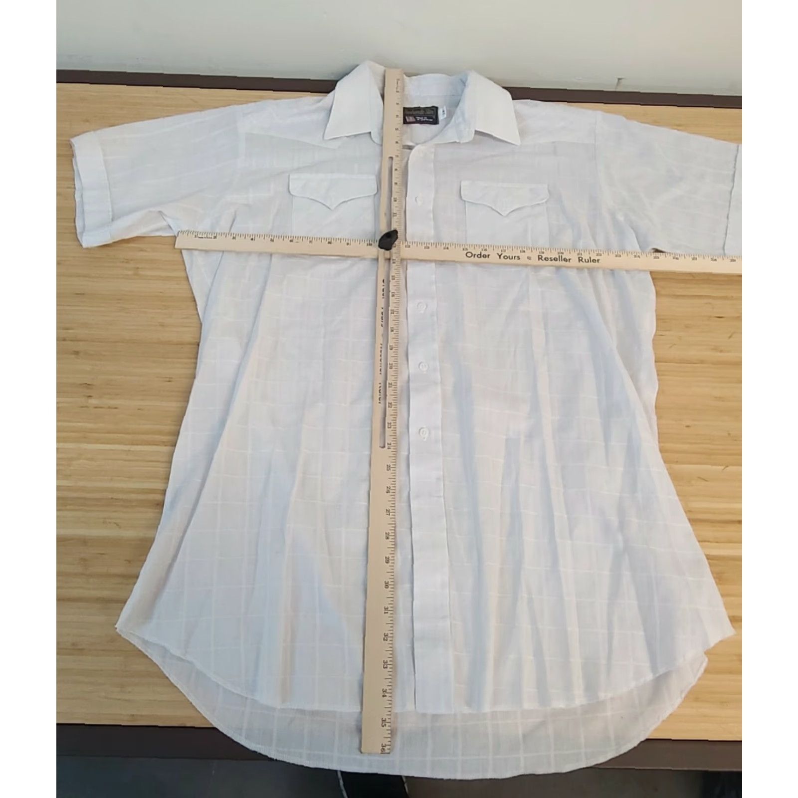 Vintage VINTAGE Panhandle Slim Western Shirt Mens 18 Short Sleeve White USA Shirt Mens Slim Western 18 White Cowboys Cowboy Mens VINTAGE Size US XXL / EU 58 / 5 - 4 Thumbnail
