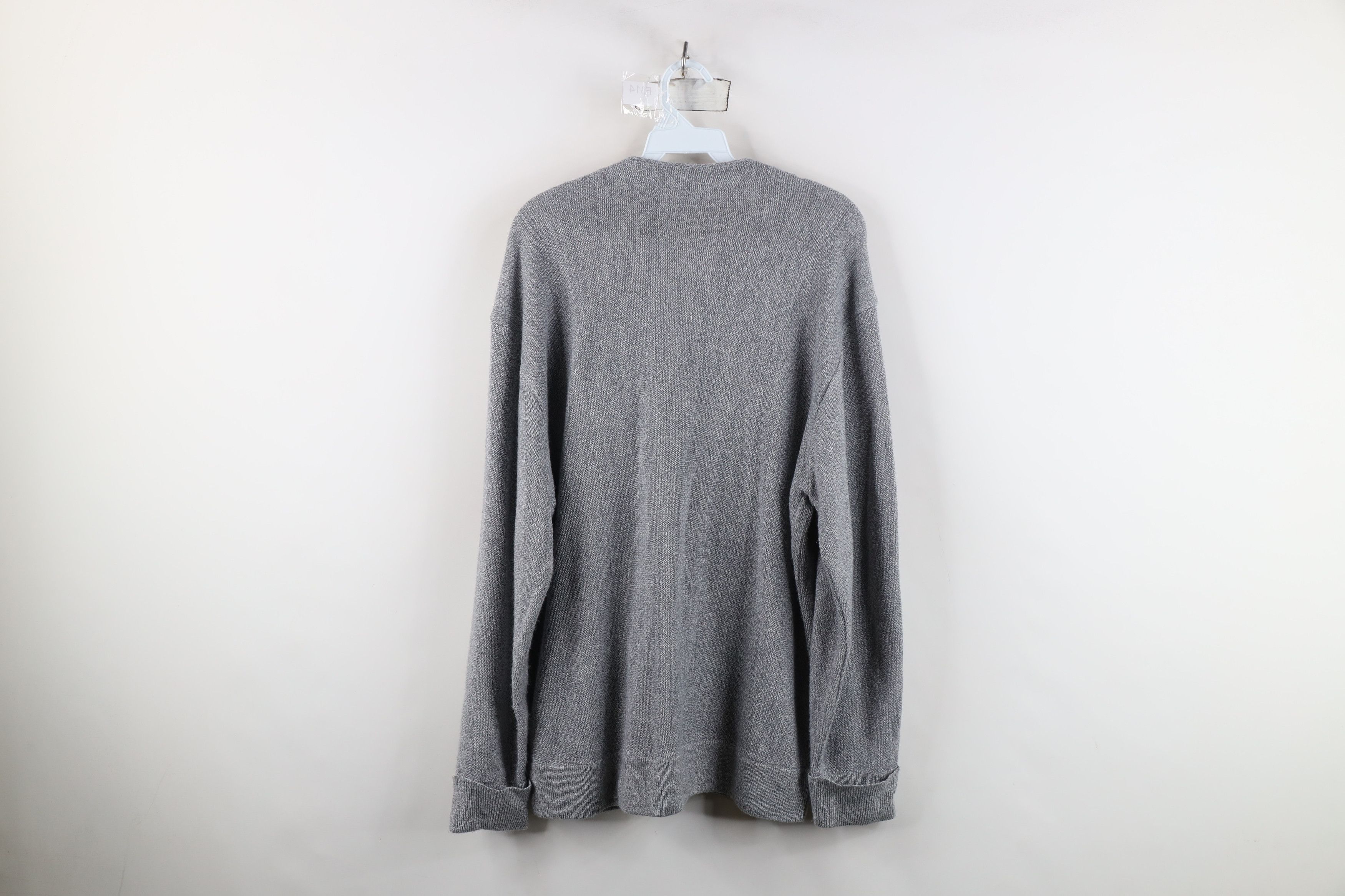 Vintage Vintage 90s Streetwear Knit Button Cardigan Sweater Gray Size US XL / EU 56 / 4 - 10 Thumbnail