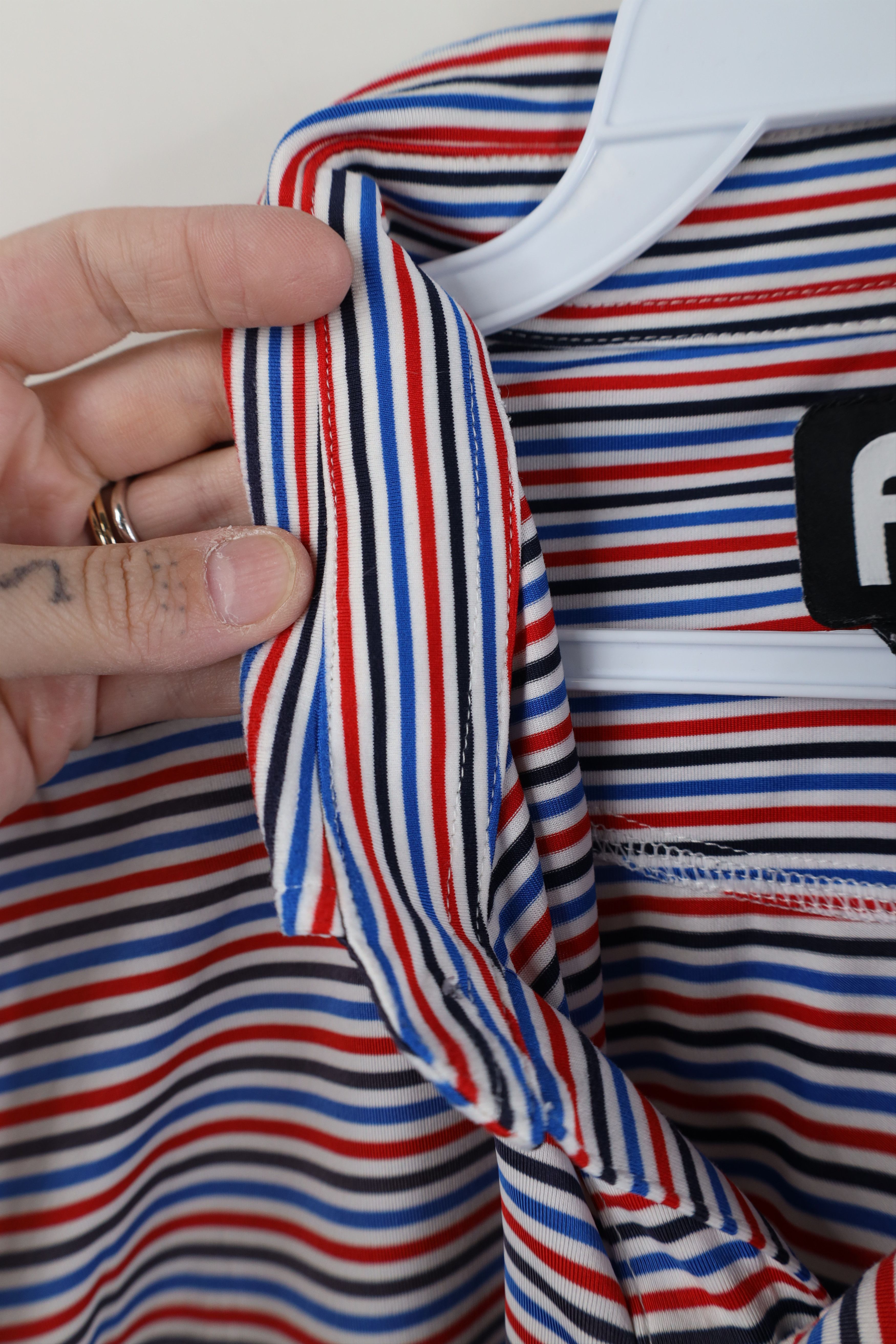 Footjoy FootJoy Block Stretch Collared Button Down Golf Polo Shirt Size US XL / EU 56 / 4 - 8 Thumbnail