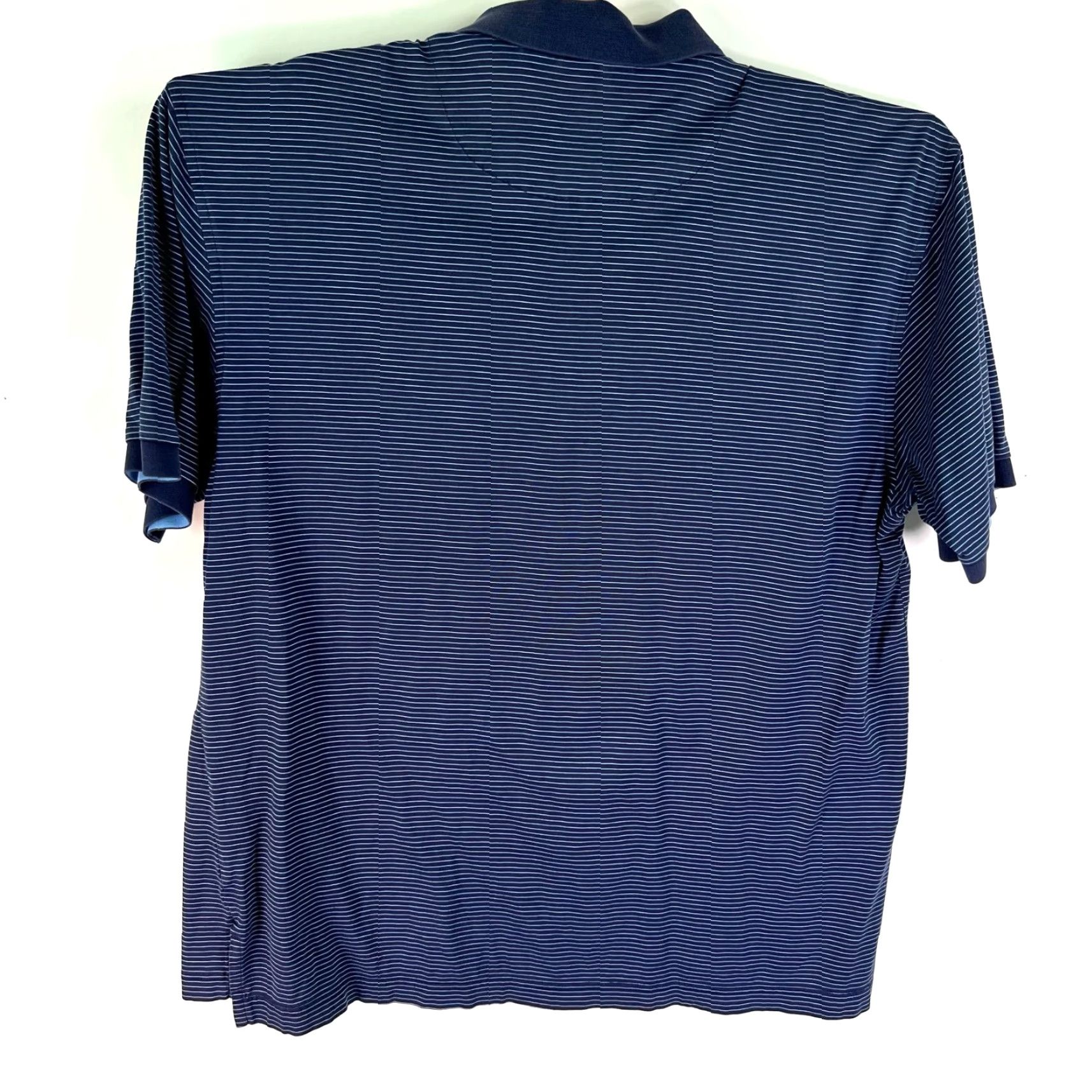 Tasso Elba VINTAGE Tasso Elba Polo Shirt Mens Size L Short Sleeve Button Collared Blue Performance Pima Cotton Golf Size US L / EU 52-54 / 3 - 5 Thumbnail