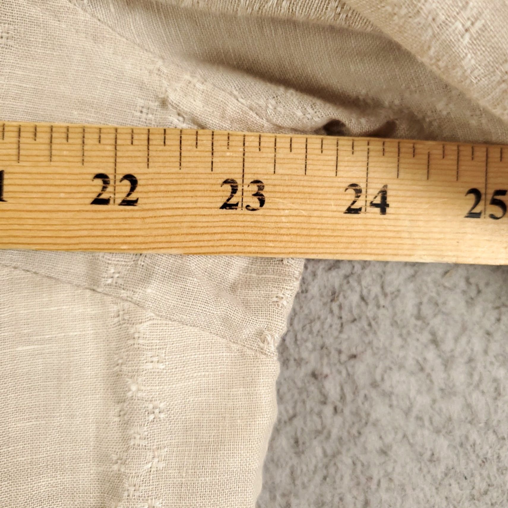 Vintage Womens Chico's Linen Button-Up Size 16 Tan Ivory XL Non-Iron Long Sleeve Casual Shirt Womens Regular Size XXL / US 16-18 / IT 52-54 - 4 Thumbnail