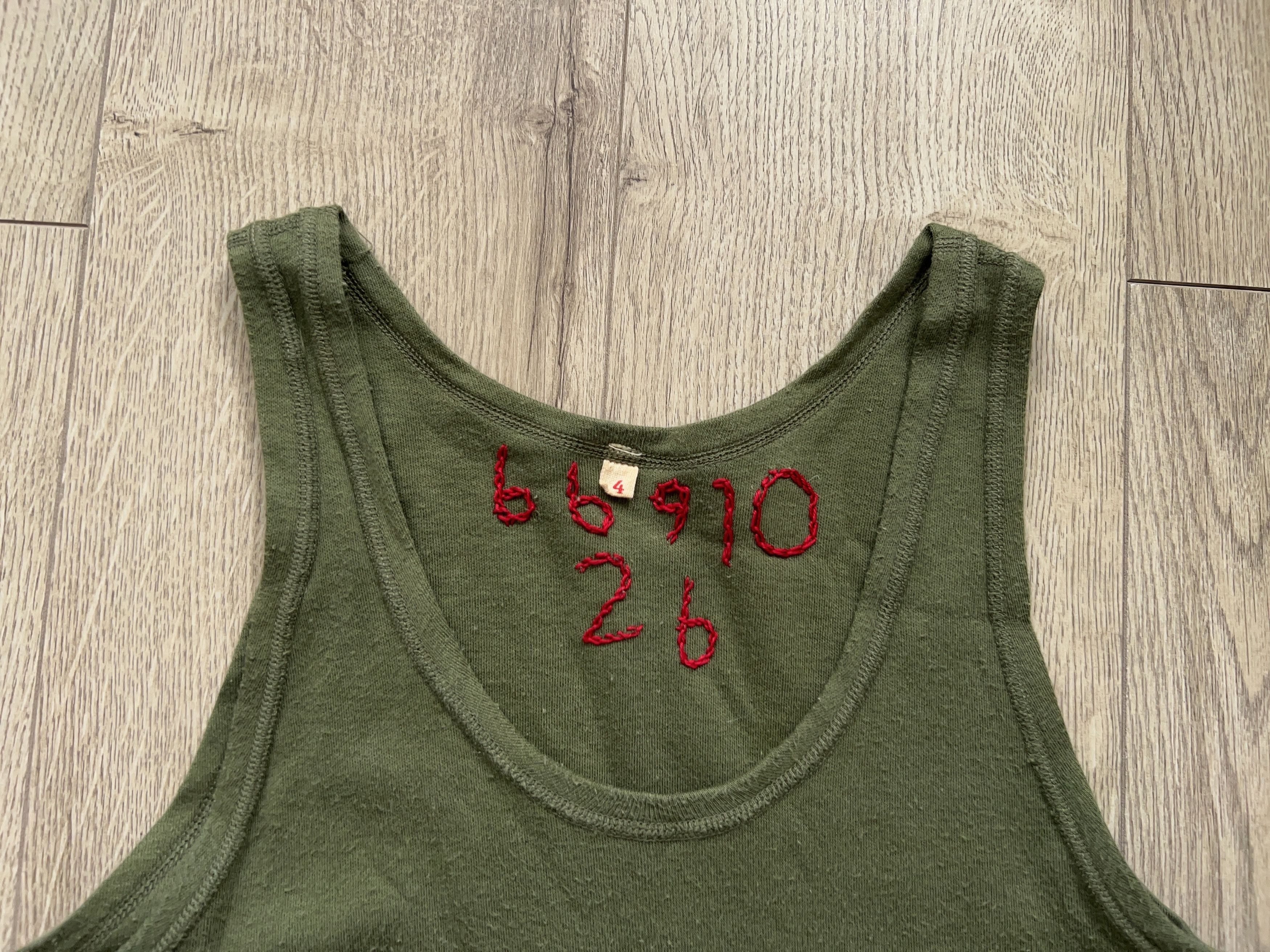 Vintage WW2 1960s Korps Mariniers Army Dutch Uniform Tank Top Shirt Size US S / EU 44-46 / 1 - 2 Thumbnail