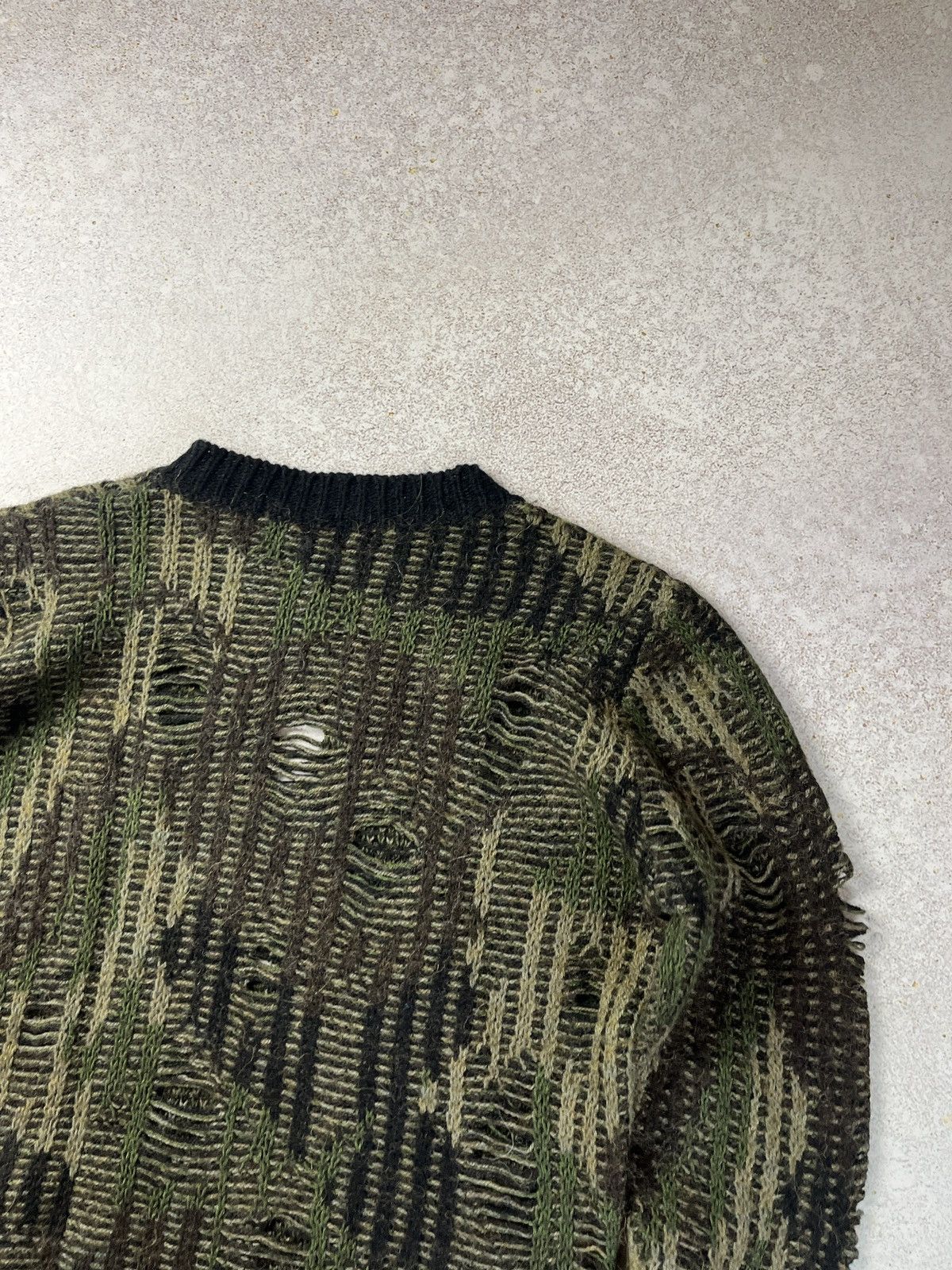 Diesel Diesel Distressed Camo Mutant Sweater Size US M / EU 48-50 / 2 - 5 Thumbnail
