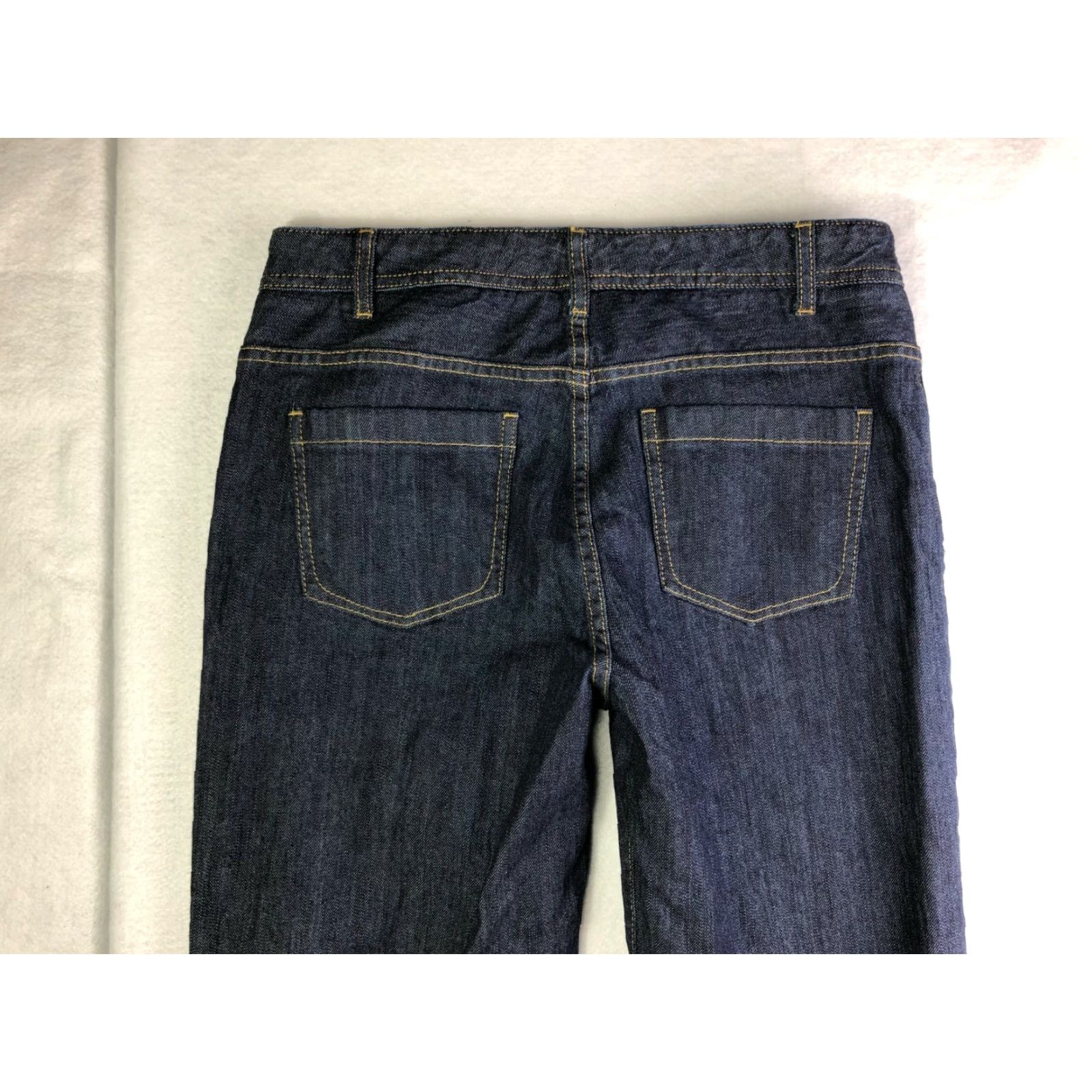 Nautica Nautica Jeans Straight Womens Size 10 30x30 Denim Blue Jeans Regular Fit Mid Rise Cotton Denim Flag Logo Distressed No Zip Size 32" / US 10 / IT 46 - 6 Thumbnail