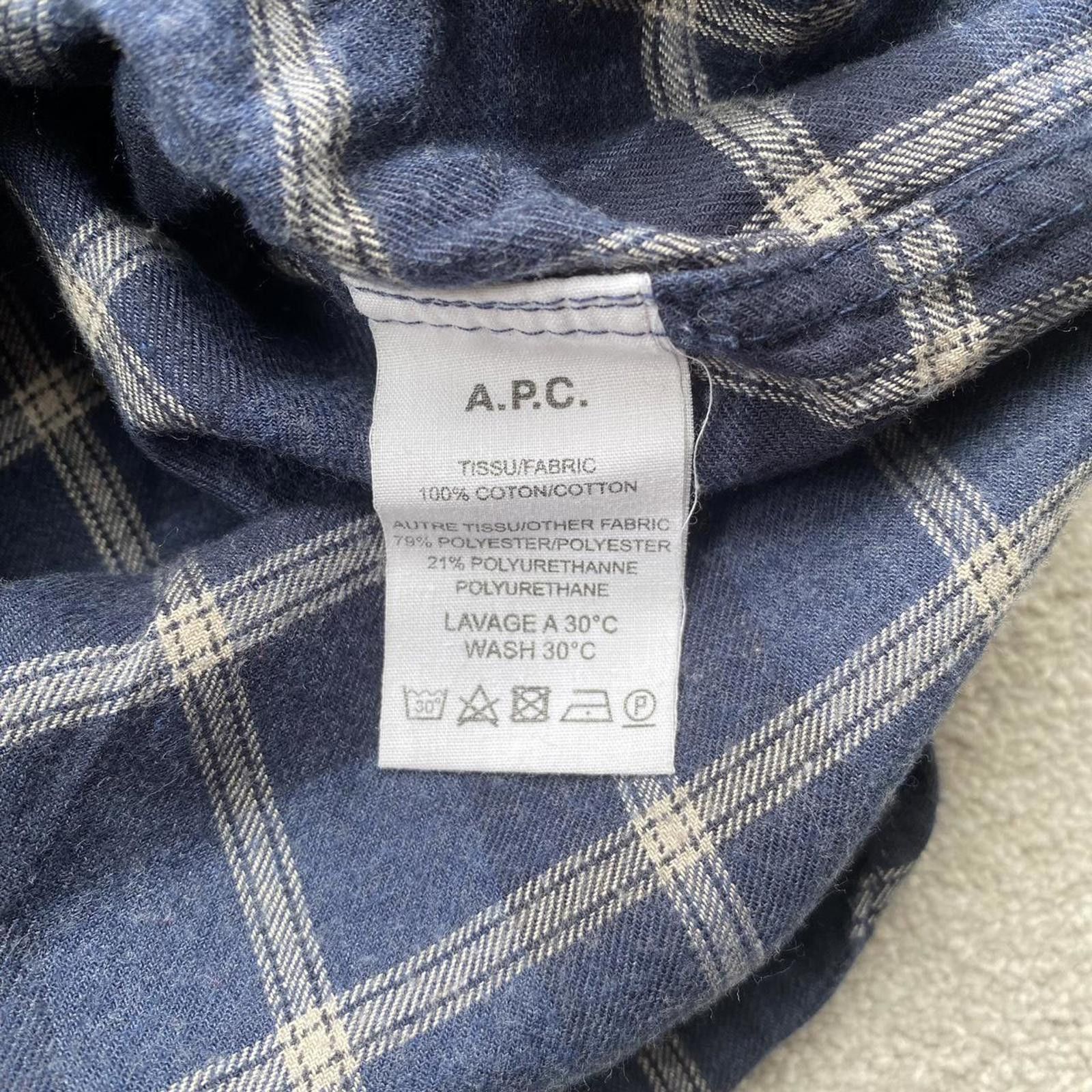 A.P.C. APC Checkered Flannel Button Up Shirt Size US M / EU 48-50 / 2 - 6 Thumbnail