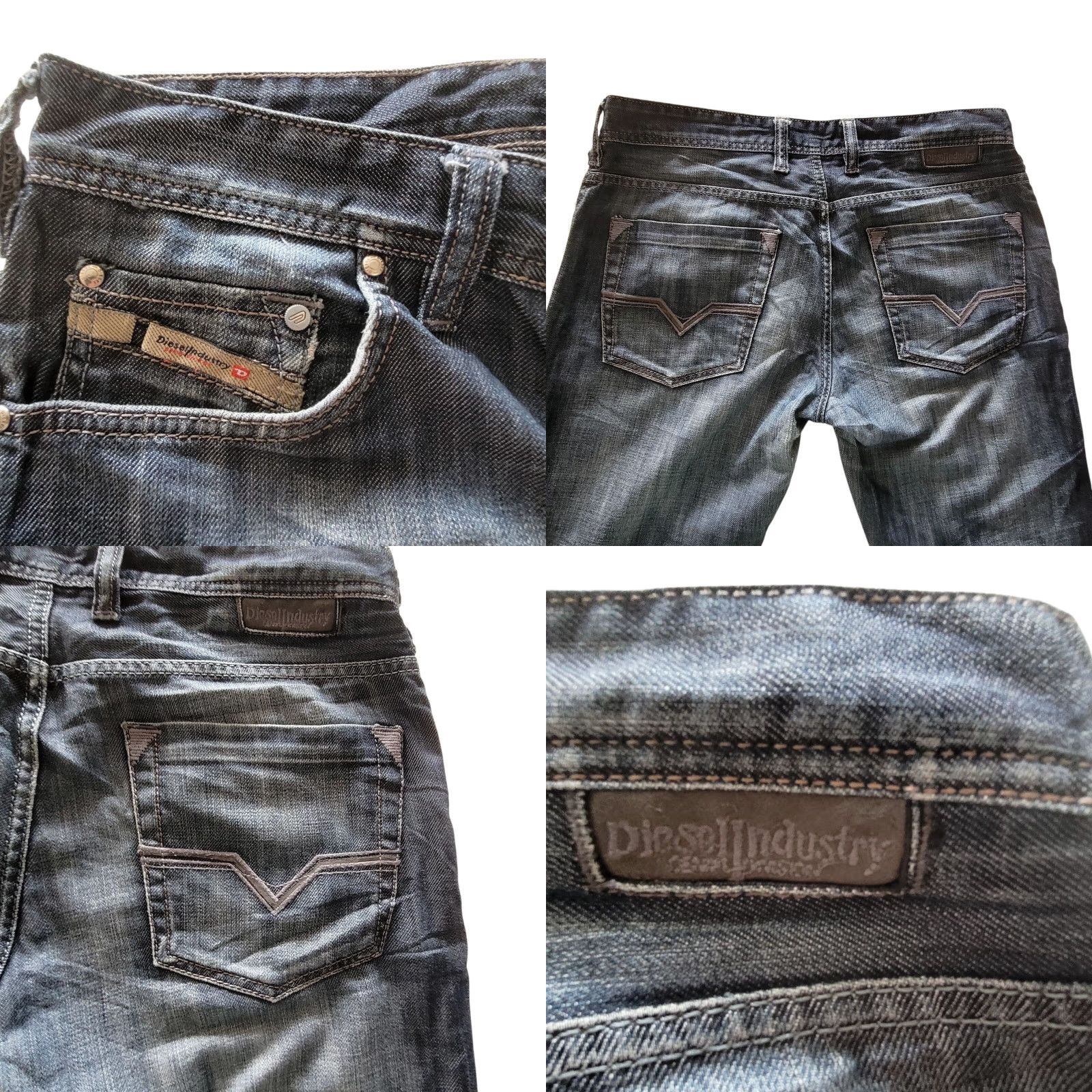 Diesel Diesel Industry Jeans - Size W34-L32 - Made In Italy - Denim Blue Jeans for Men Size US 34 / EU 50 - 9 Thumbnail
