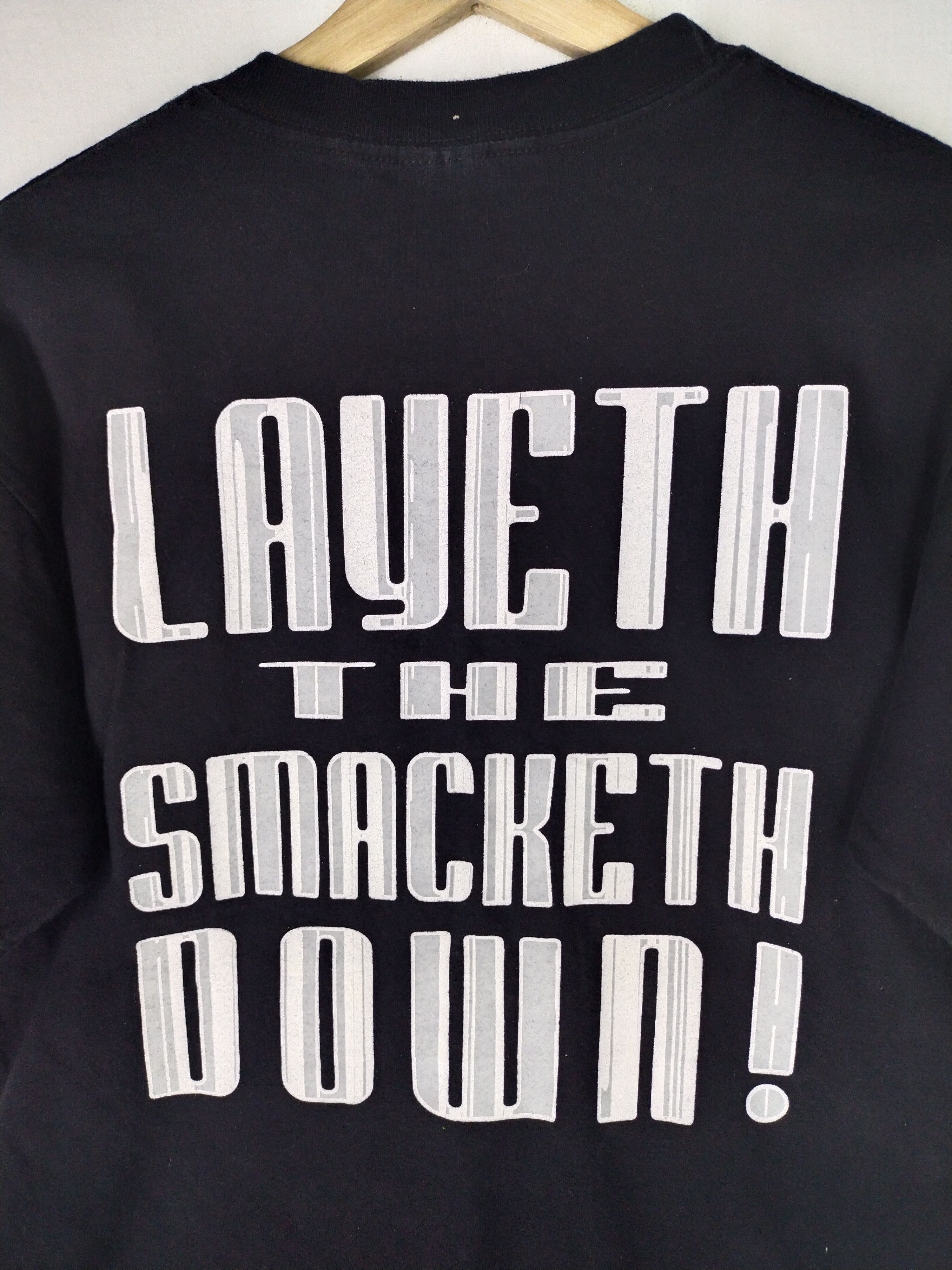 WWF Vintage 00's WWF The Rock Smacketh Down Shirt Tee Size US M / EU 48-50 / 2 - 10 Thumbnail