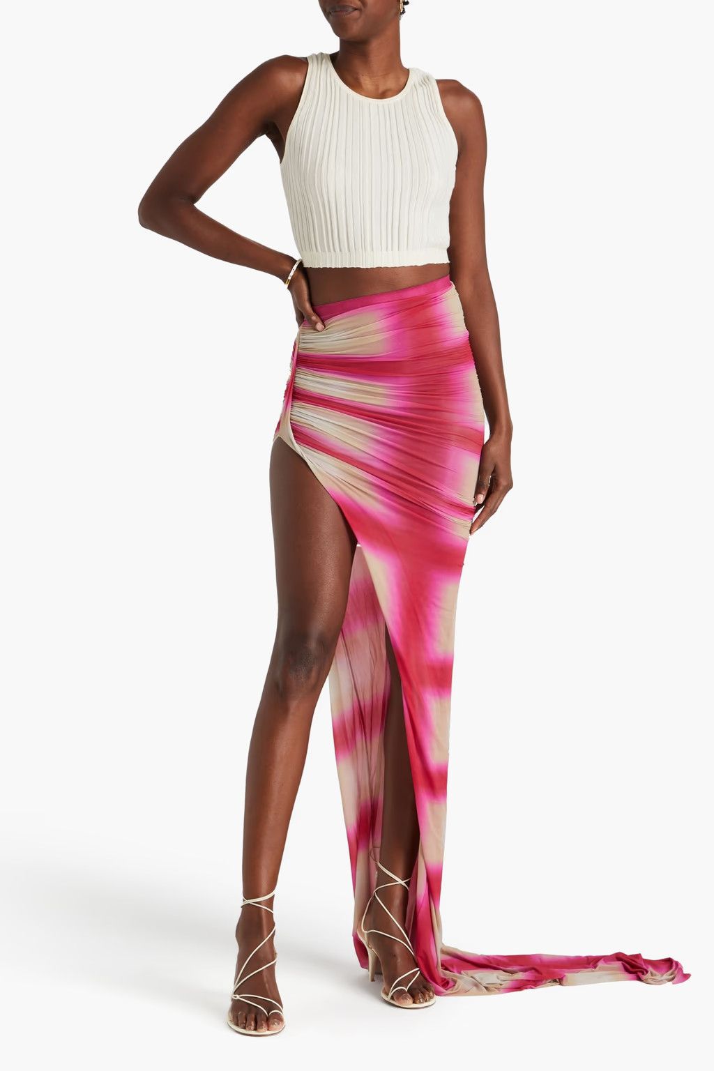 Rick Owens o1y0126 Maxi Skirt in Multicolor Size 28" / US 6 / IT 42 - 2 Thumbnail