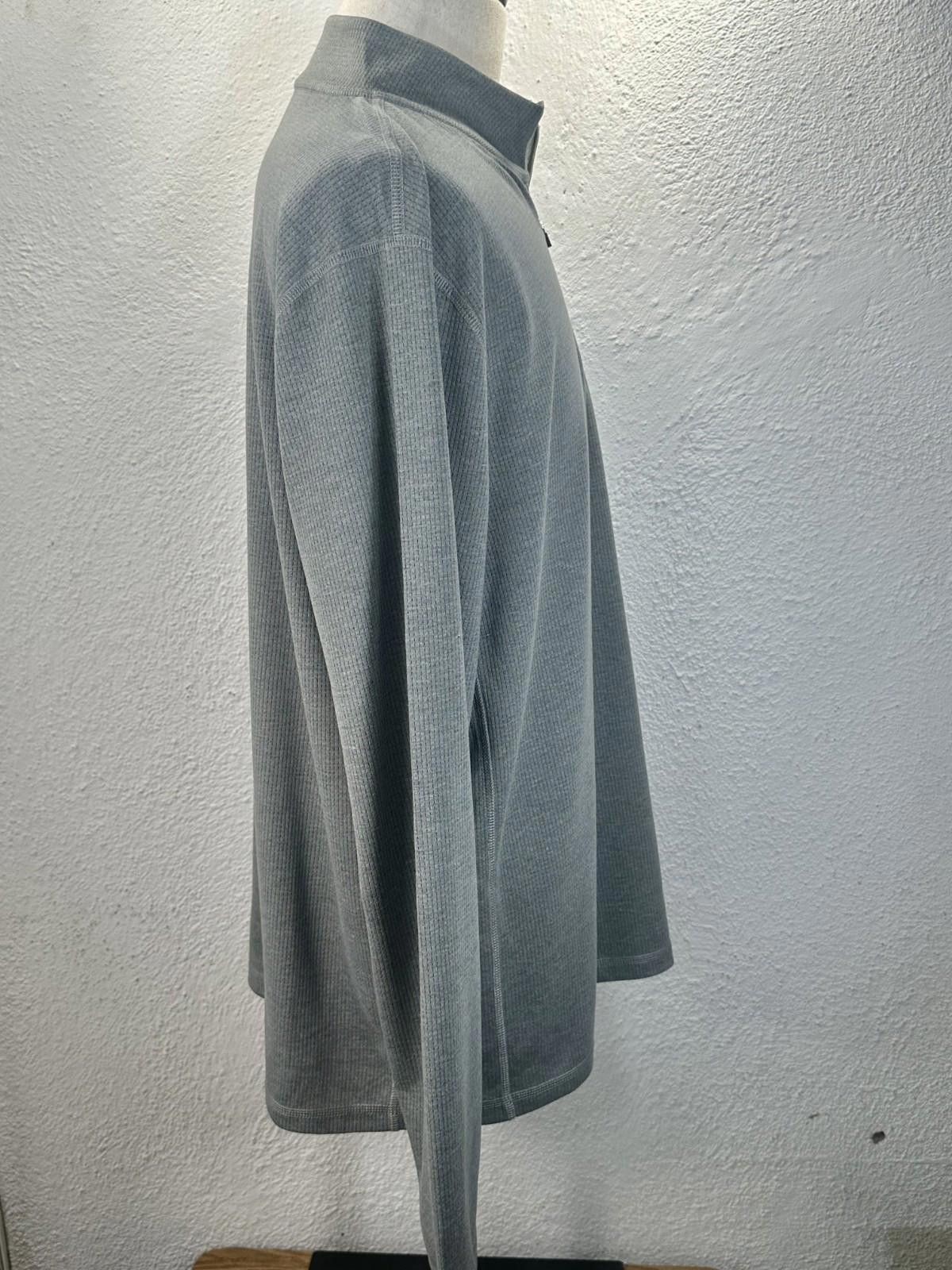 J.Crew J. Crew Men's 2XL Gray Performance Half-Zip Pullover Size US XXL / EU 58 / 5 - 4 Thumbnail