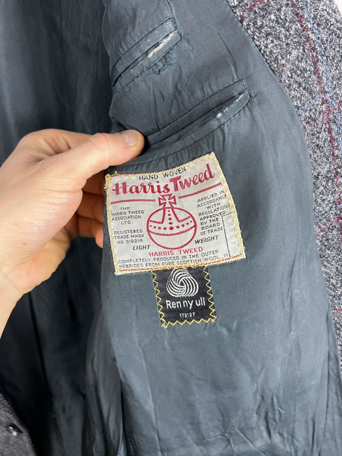Harris Tweed Vintage 90s Harris Tweed wool light checked blazer jacket Size US L / EU 52-54 / 3 - 15 Thumbnail