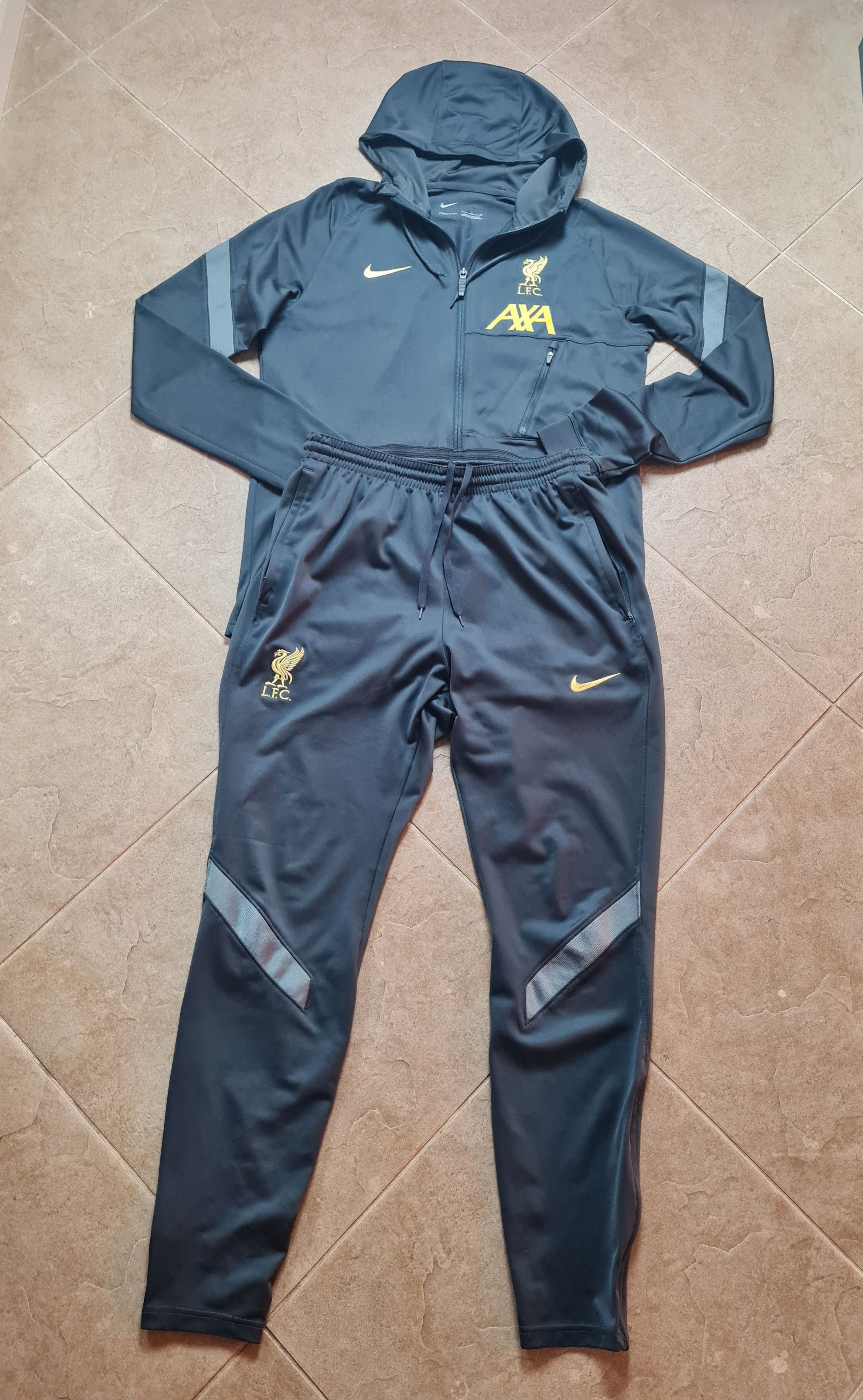 Nike Football Suit Jacket And Pants Y2K Drill Nike FC Liverpool M Size 48R - 25 Thumbnail