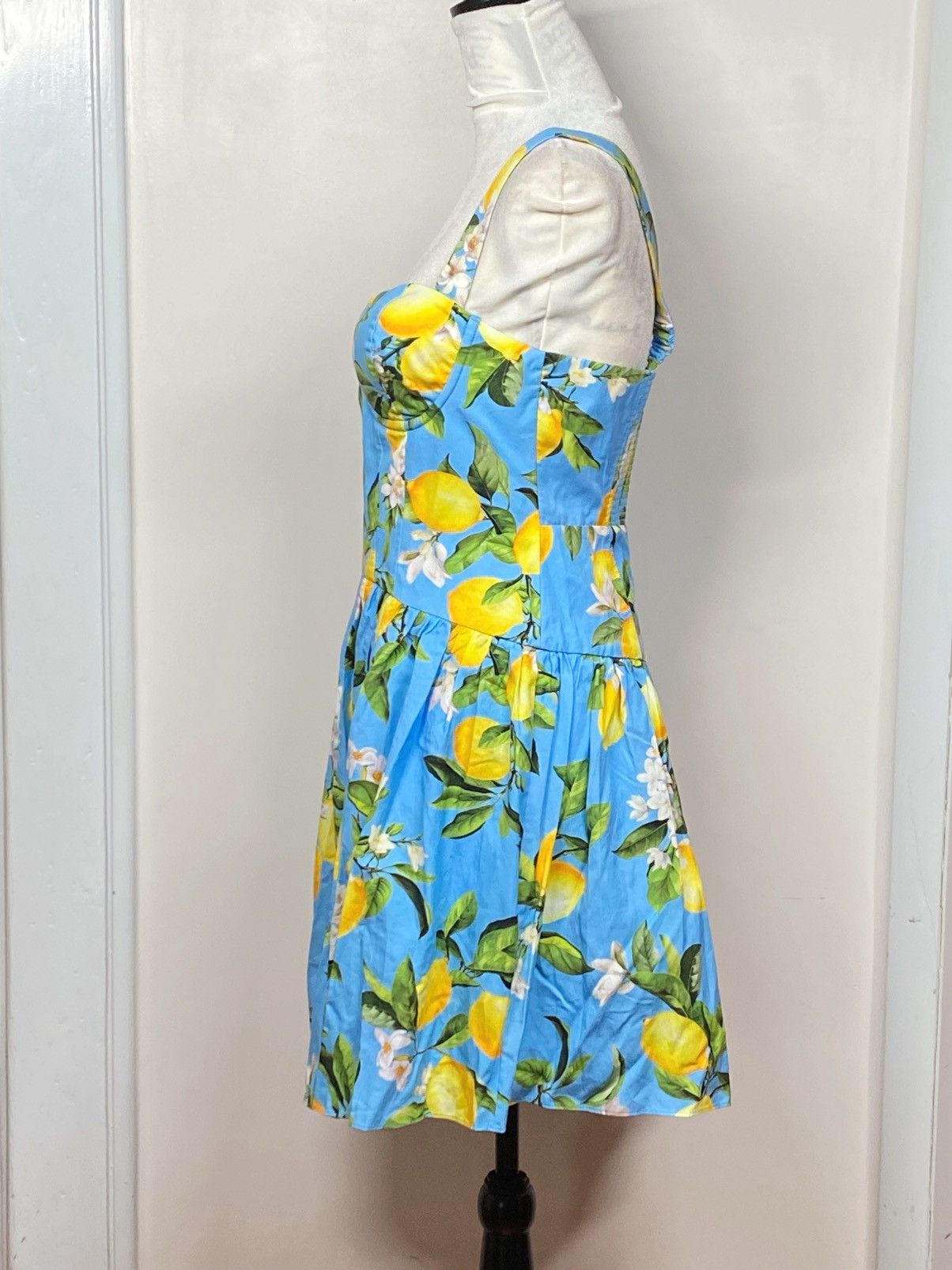 L'AGENCE L'AGENCE Lemon Print Corset Minidress size 8 Size M / US 6-8 / IT 42-44 - 9 Thumbnail