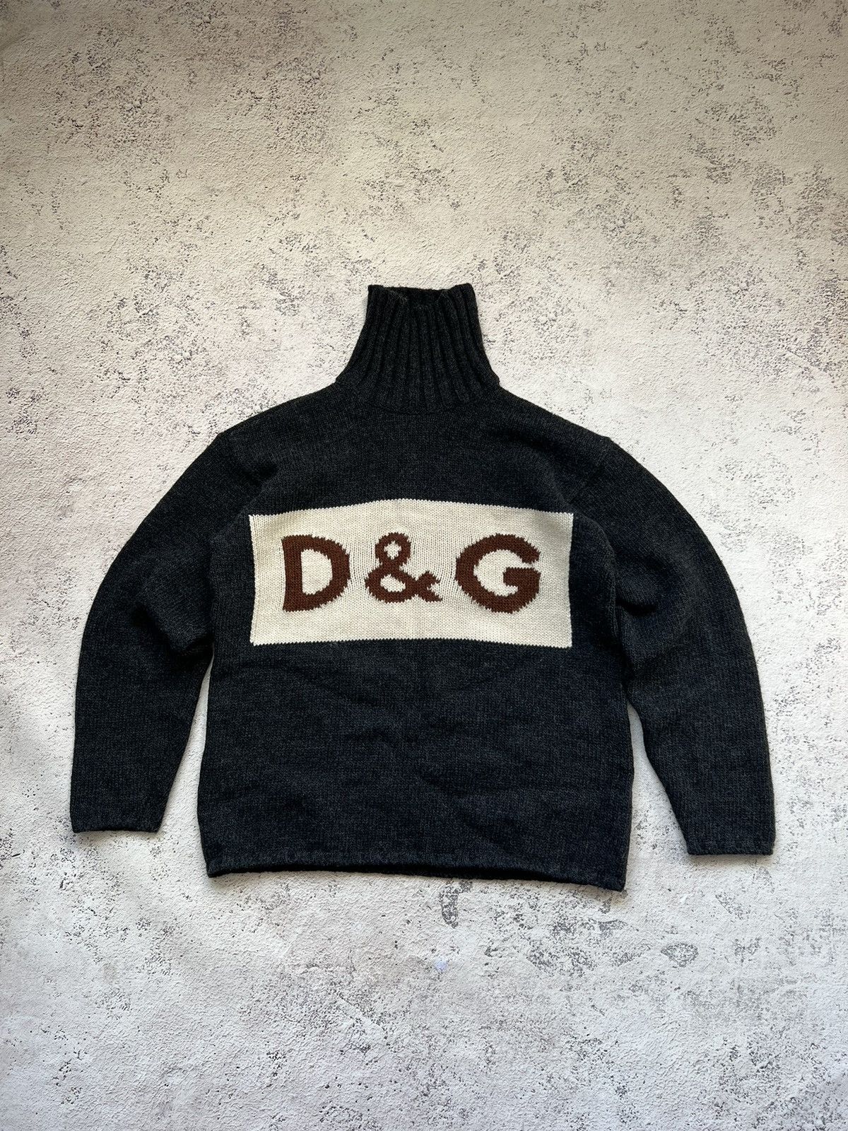 Dolce & Gabbana Dolce & Gabbana Vintage Logo Wool Turtleneck Sweater Size US M / EU 48-50 / 2 - 1 Thumbnail