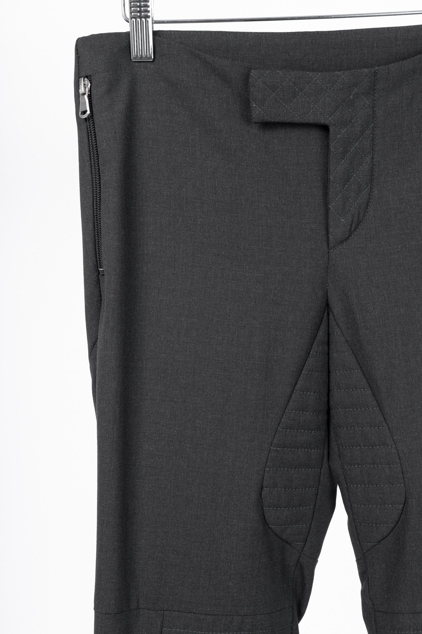 Brunello Cucinelli Brunello Cucinelli Stretch-Wool Quilted Zip-Hem Trousers Size 27" / US 4 / IT 40 - 5 Thumbnail