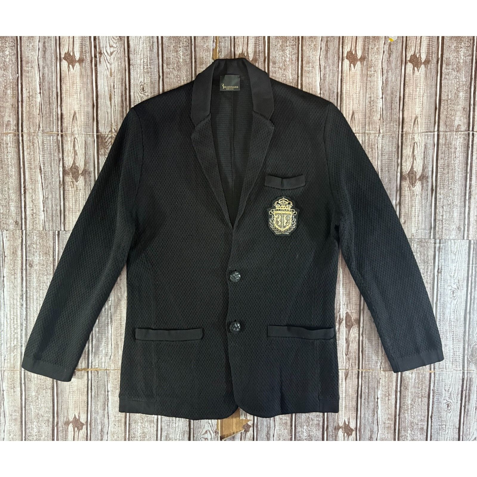 Billionaire Couture Billionaire Couture Embroidered Logo knit blazer sz S color Size 38R - 1 Thumbnail