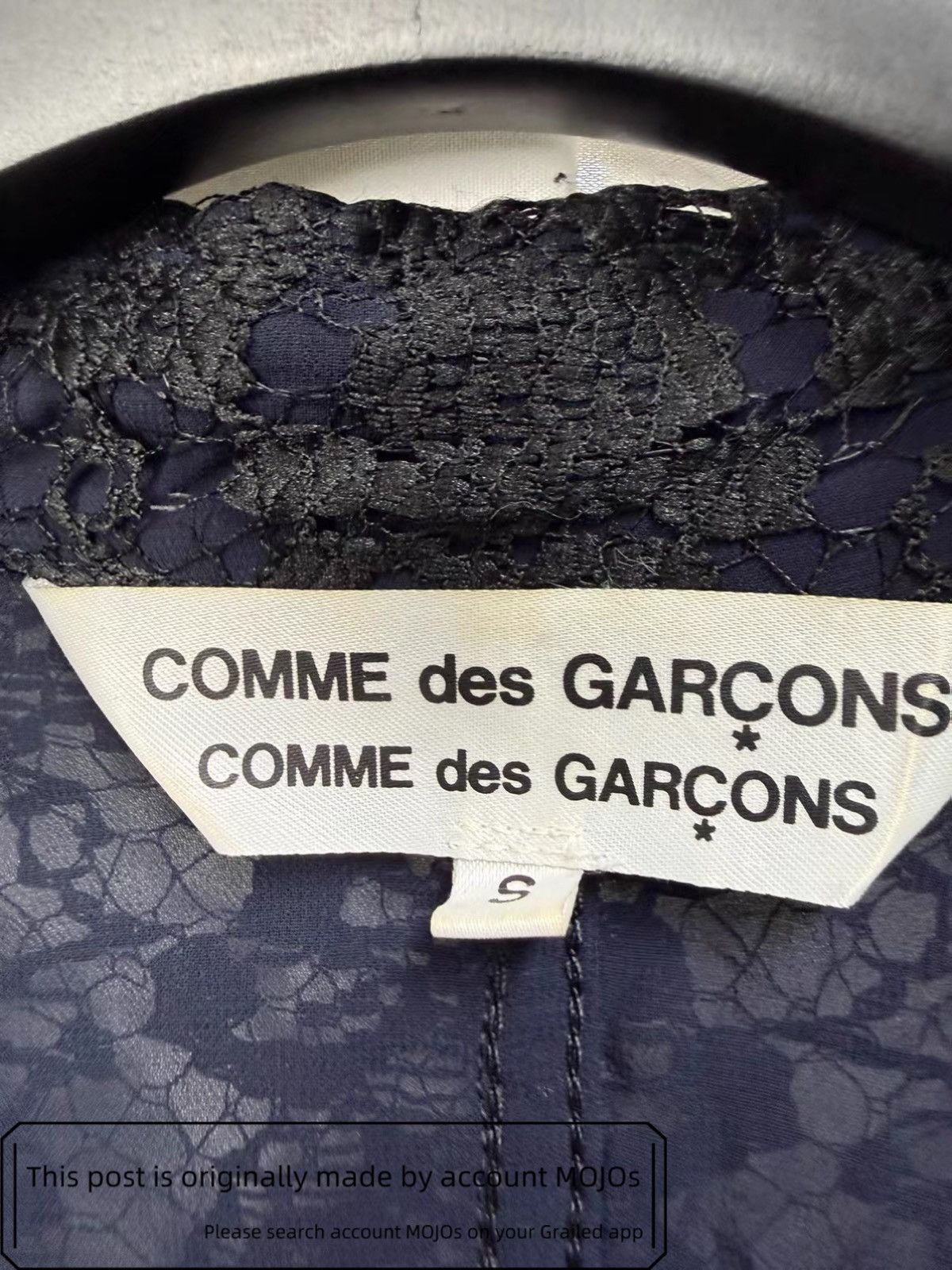 Comme des Garcons Sz S Comme Des Garcons Lace Layer Blazer mojos1824 Size US S / EU 44-46 / 1 - 7 Thumbnail