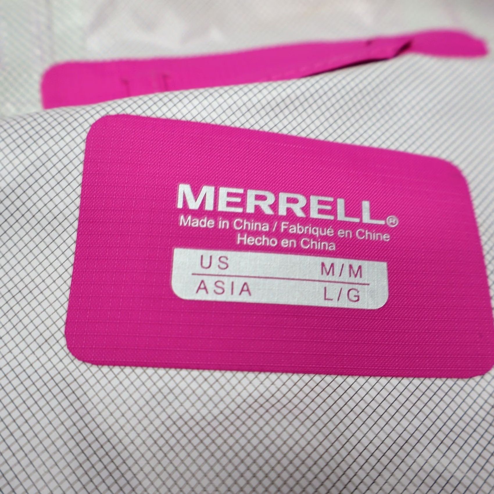 Merrell Merrell Jacket Womens Medium Pink Hooded Wind Rain Full Zip Lightweight Ripstop Size M / US 6-8 / IT 42-44 - 7 Thumbnail