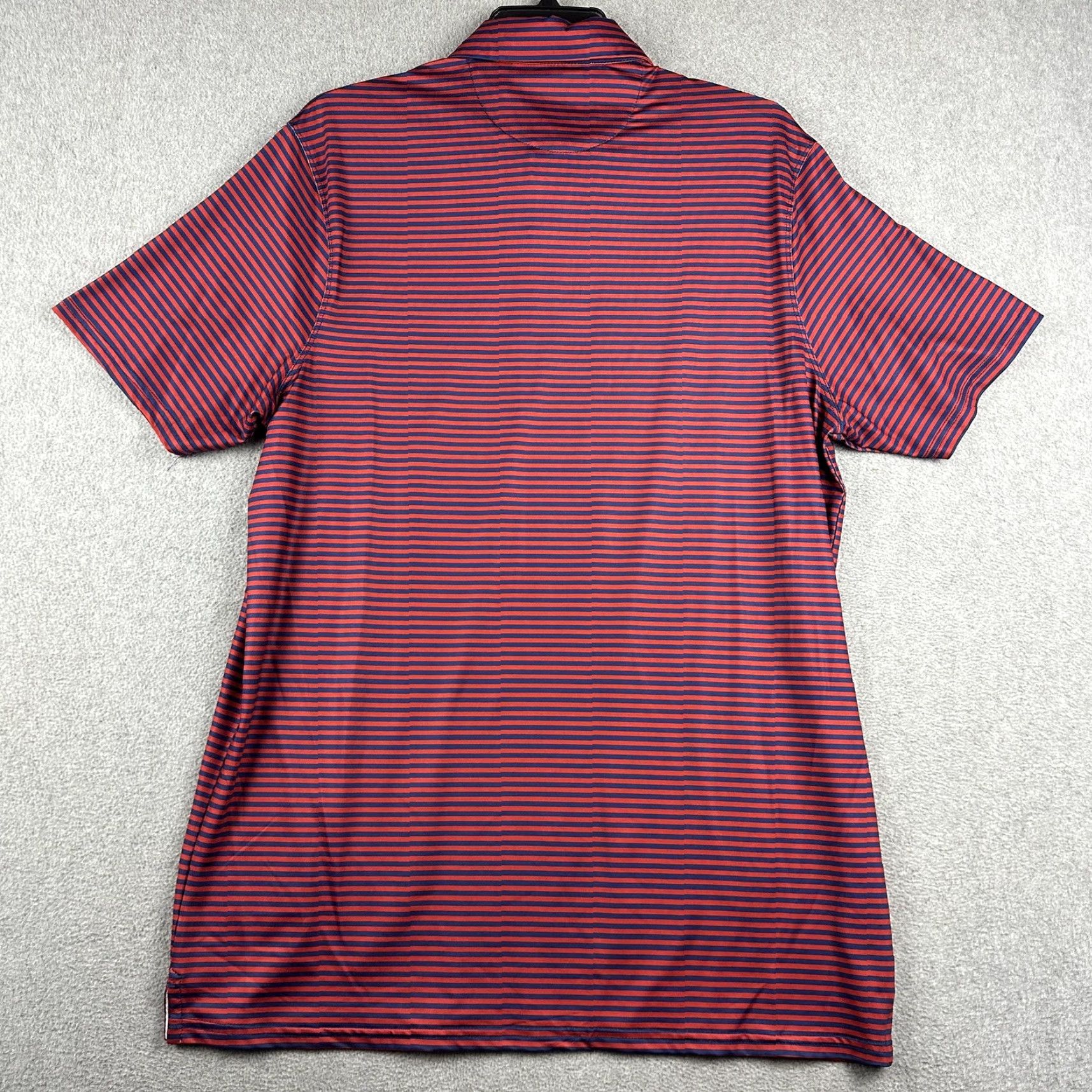Vintage Simply Southern Polo Shirt Mens L Red Navy Striped Performance NWT Shirt Golf Size US L / EU 52-54 / 3 - 7 Thumbnail