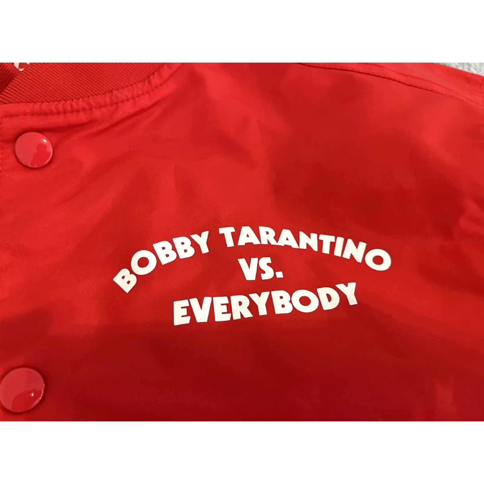Vintage LOGIC 2018 Tour Bobby Tarantino Vs Everybody Red Bomber Jacket Adult Small S Men Jacket Red Bomber 2018 Tour? Size US S / EU 44-46 / 1 - 3 Thumbnail