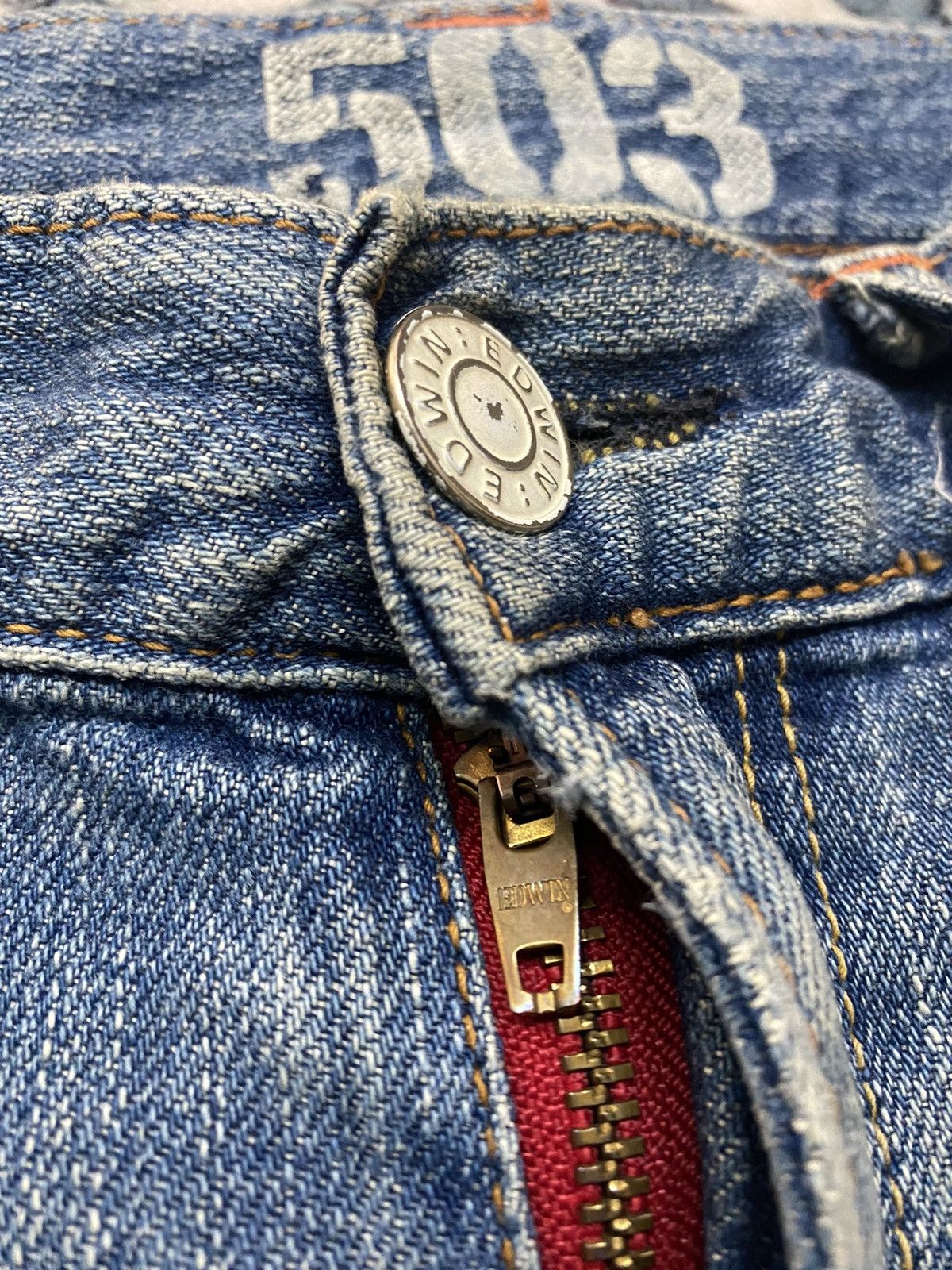 Edwin × Vintage 🔥 Flared Jeans X Edwin 503 Size US 32 / EU 48 - 4 Thumbnail