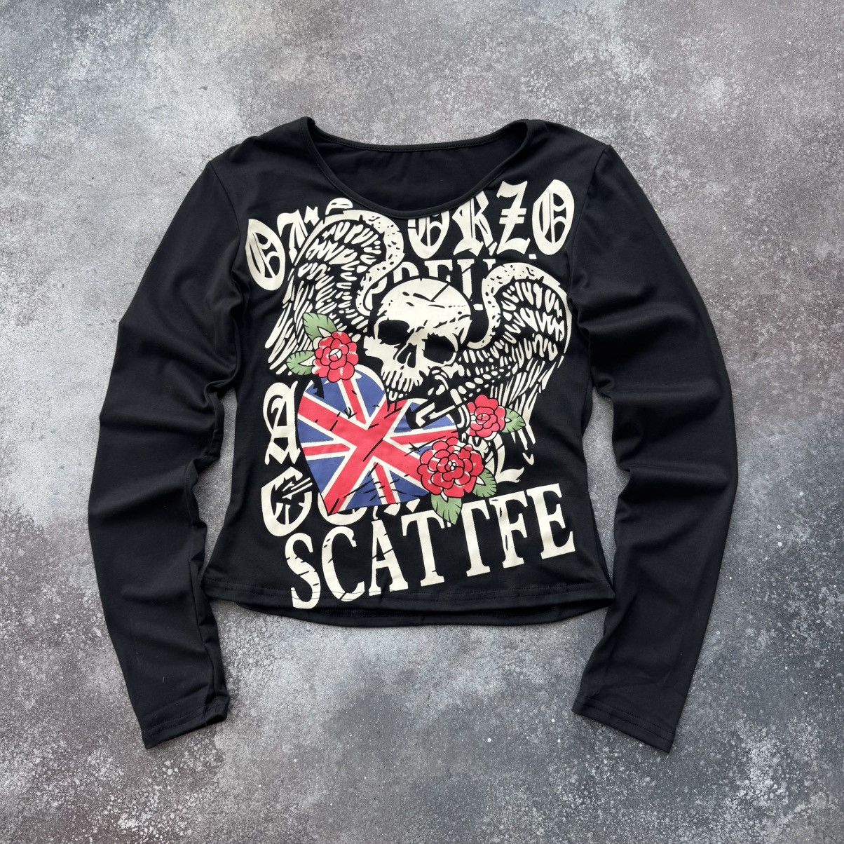 Hysteric Glamour Y2K Goth Punk Vintage Long Sleeve Top | Grailed