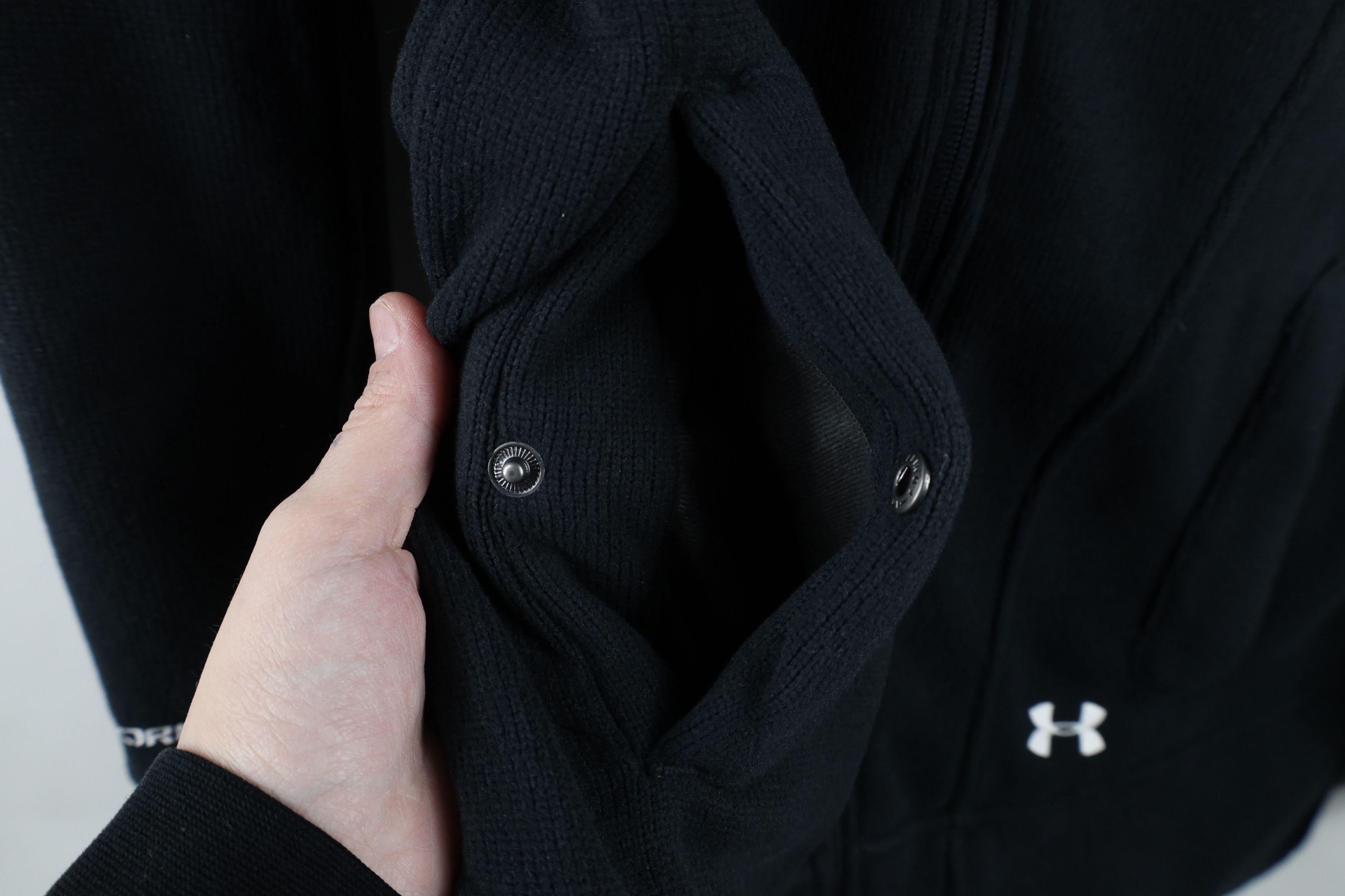 Under Armour × Vintage Under Armour Storm Knit Full Zip Sweater Jacket Black Size M / US 6-8 / IT 42-44 - 6 Thumbnail