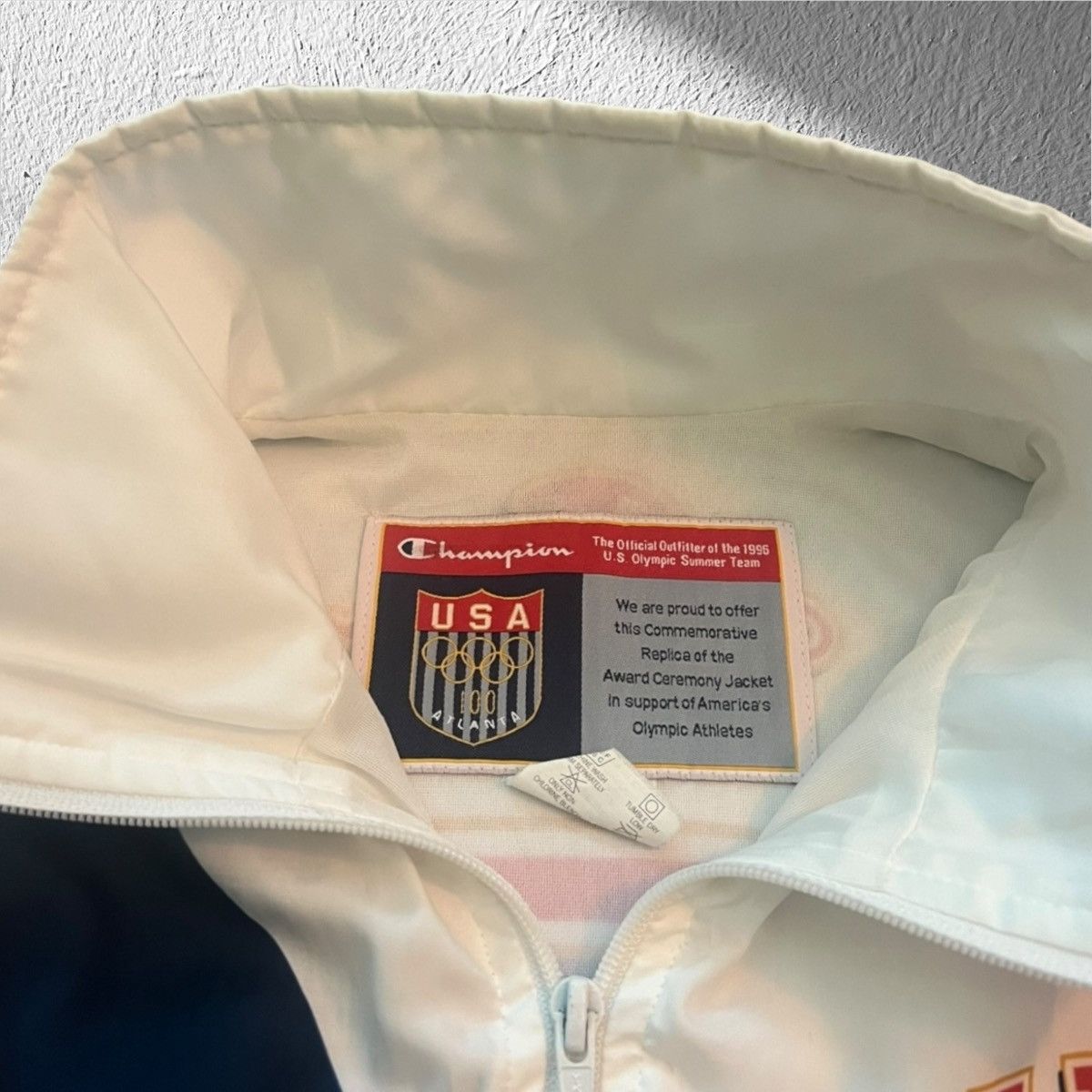 Champion Vintage 1996 USA Olympic Champion Windbreaker Jacket Large Size US L / EU 52-54 / 3 - 4 Thumbnail