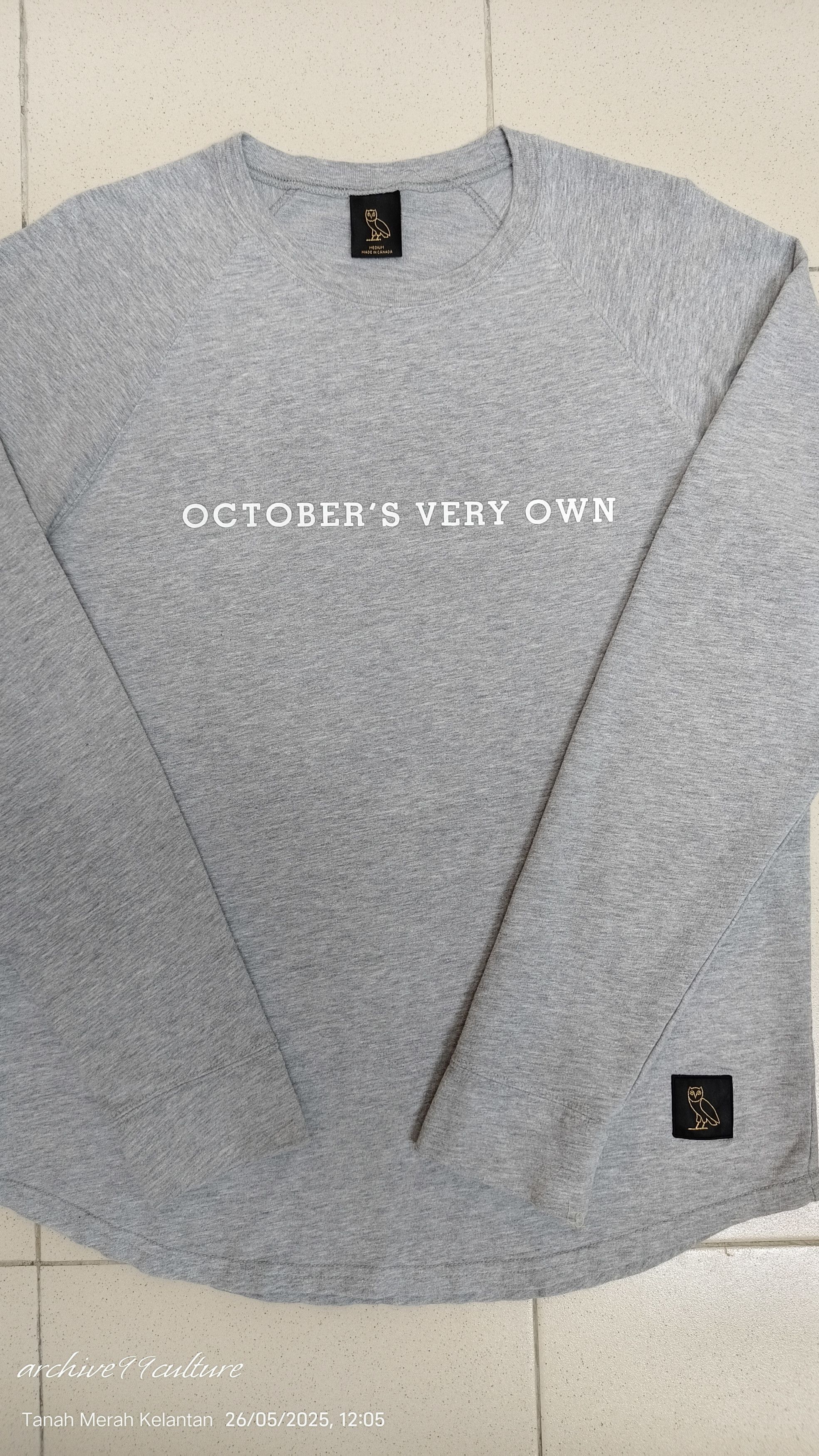 Drake OVO Spell out early label raglan style baseball shirt Size US M / EU 48-50 / 2 - 7 Thumbnail