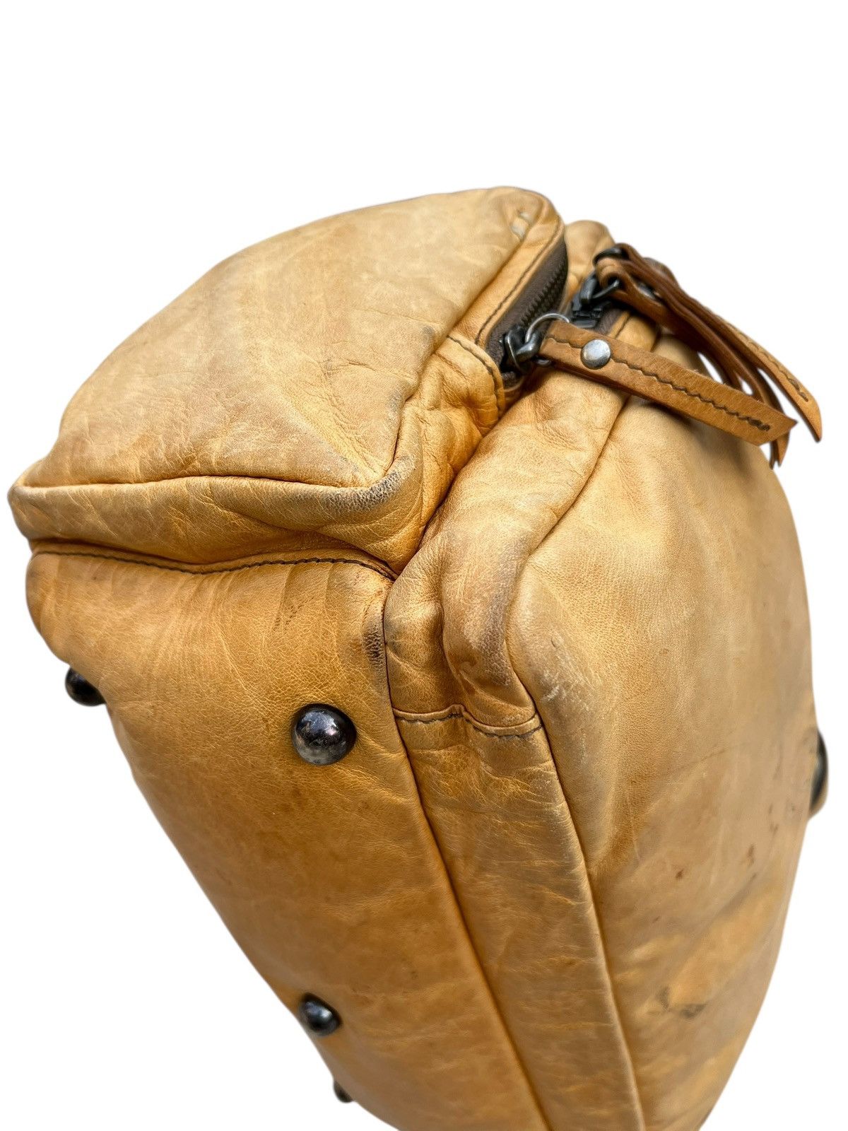 Leather LINK-KU Japan Stains Patina Horse Leather Messenger Bag Size ONE SIZE - 15 Thumbnail