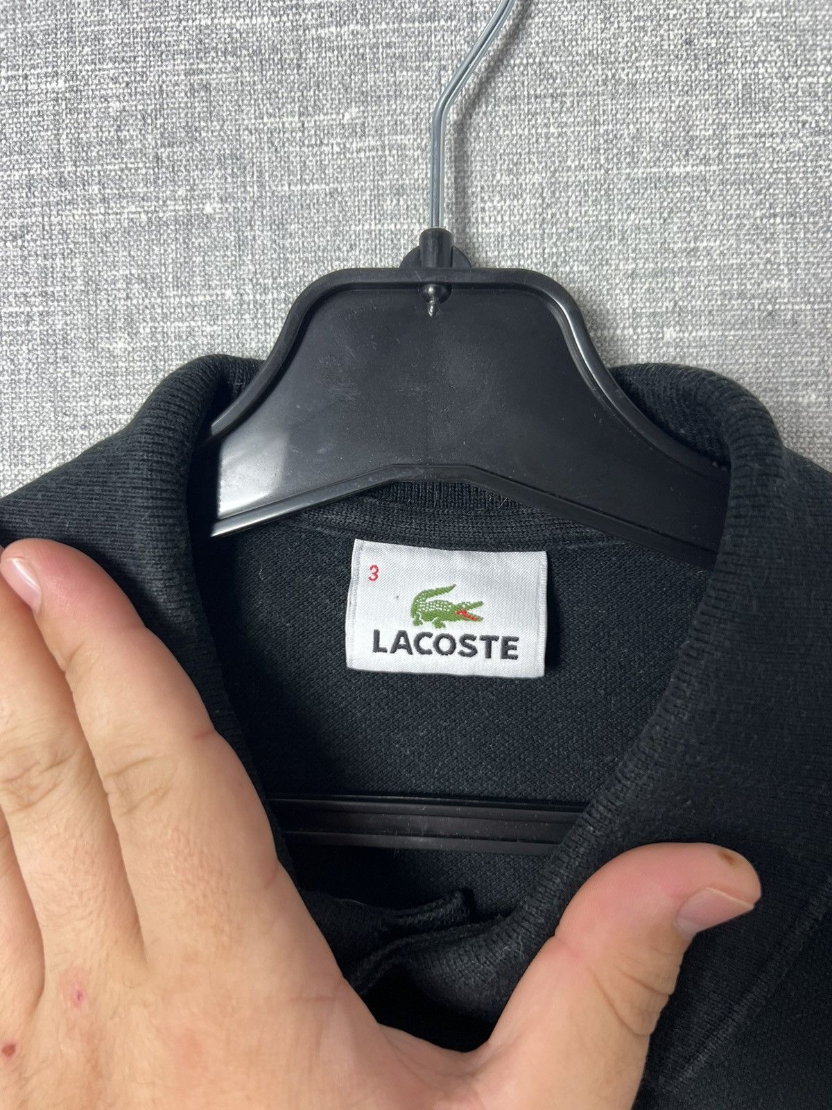 Lacoste Vintage Lacoste Large Exclusive Logo Black Polo Shirt Size US S / EU 44-46 / 1 - 13 Thumbnail