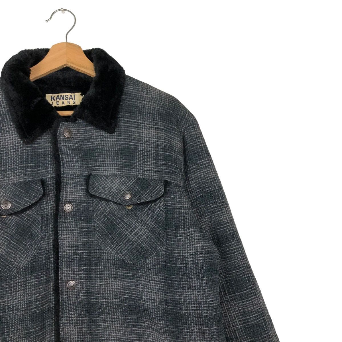 Japanese Brand × Vintage 🔥VINTAGE FLANNEL WORK SHIRT JACKET KANSAI JEANS JAPAN Size US L / EU 52-54 / 3 - 6 Thumbnail