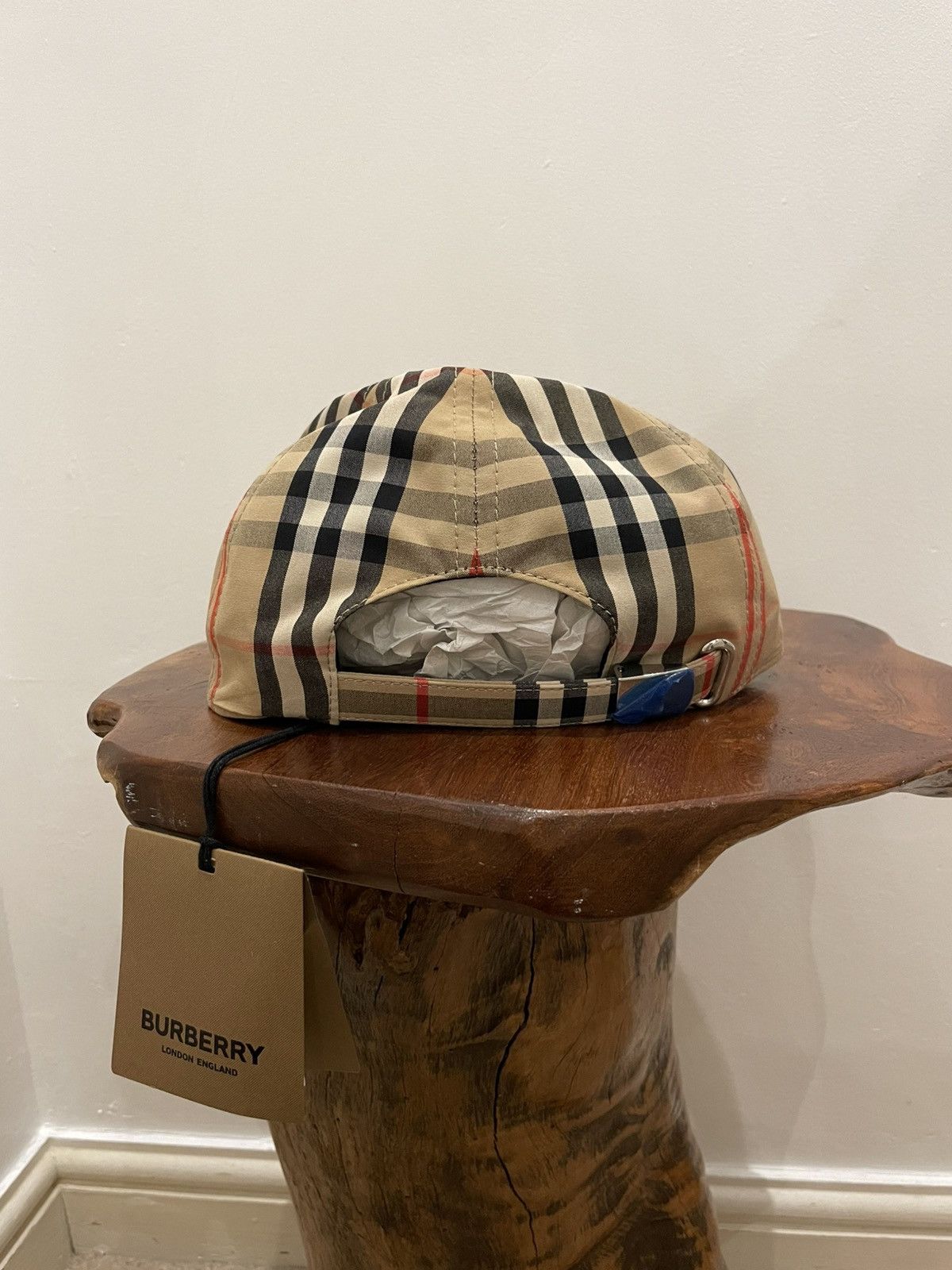 Burberry Burberry TB Vintage Check Baseball Cap Size ONE SIZE - 2 Thumbnail