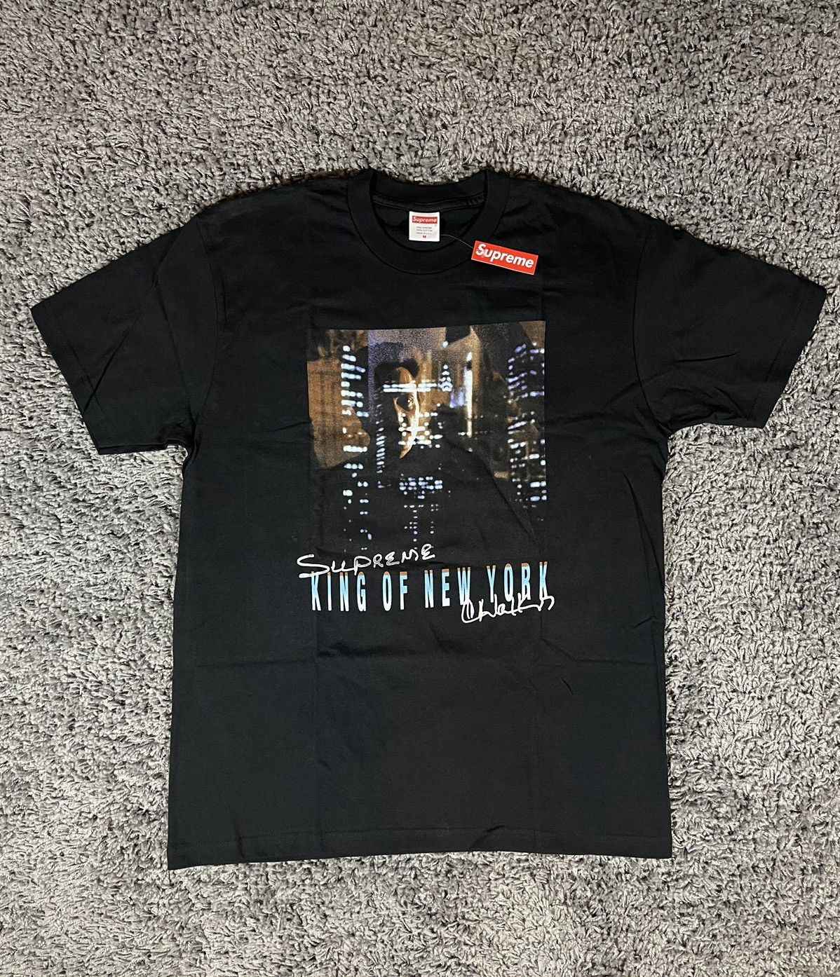 Supreme 2019SS Supreme King of New York Tee Black Grailed