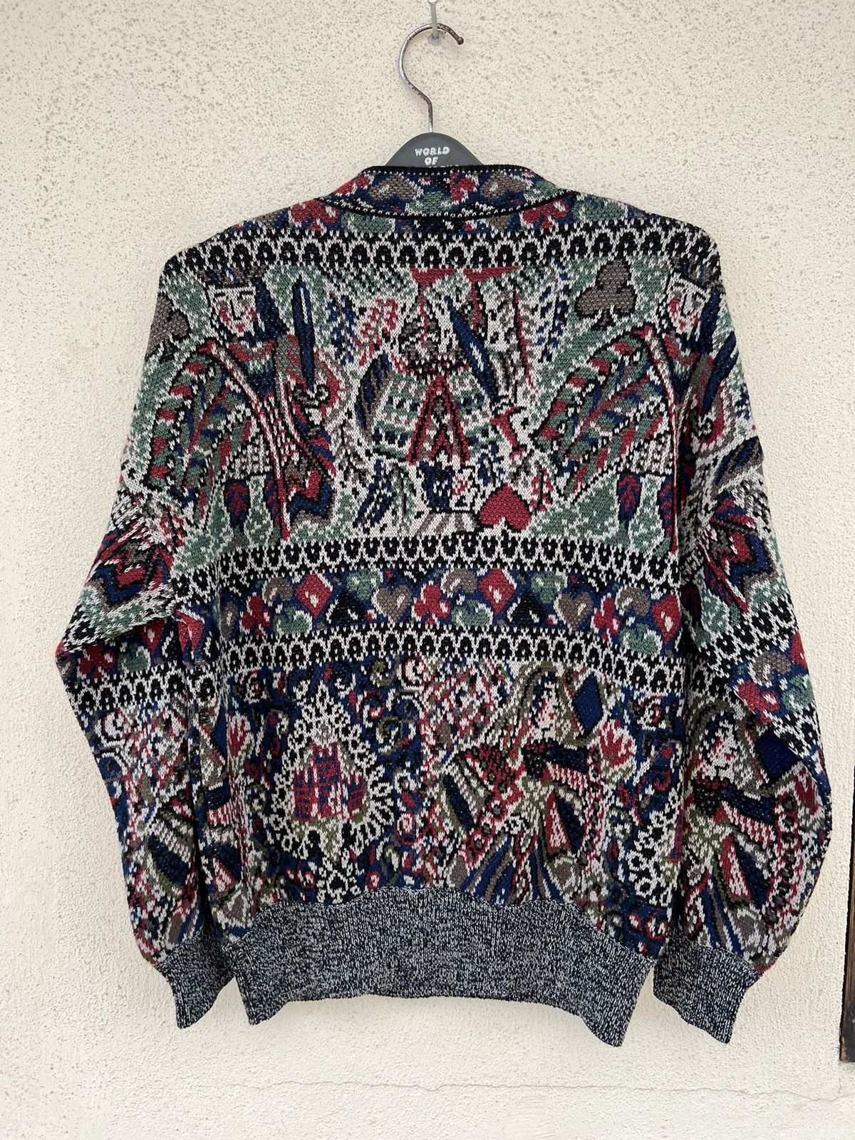 Missoni Vintage Missoni Italy Poker Card Knitwear Wool Sweater Size US M / EU 48-50 / 2 - 11 Thumbnail