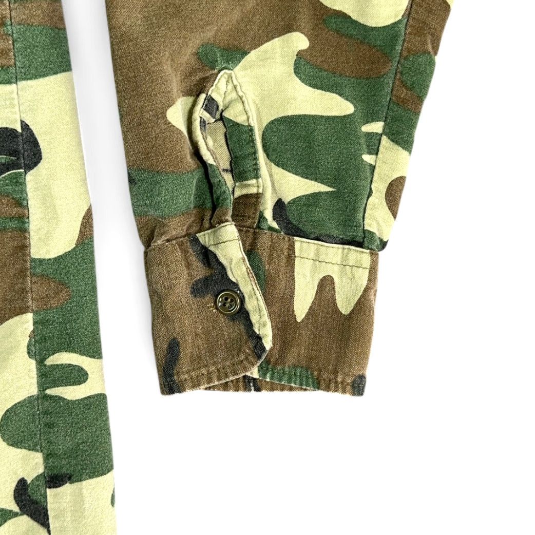 Vintage VINTAGE Arctic Camouflage Shirt Adult LARGE Green Brown Woodland Flannel 80s Button-Up Long Sleeve Mens Size US L / EU 52-54 / 3 - 7 Thumbnail
