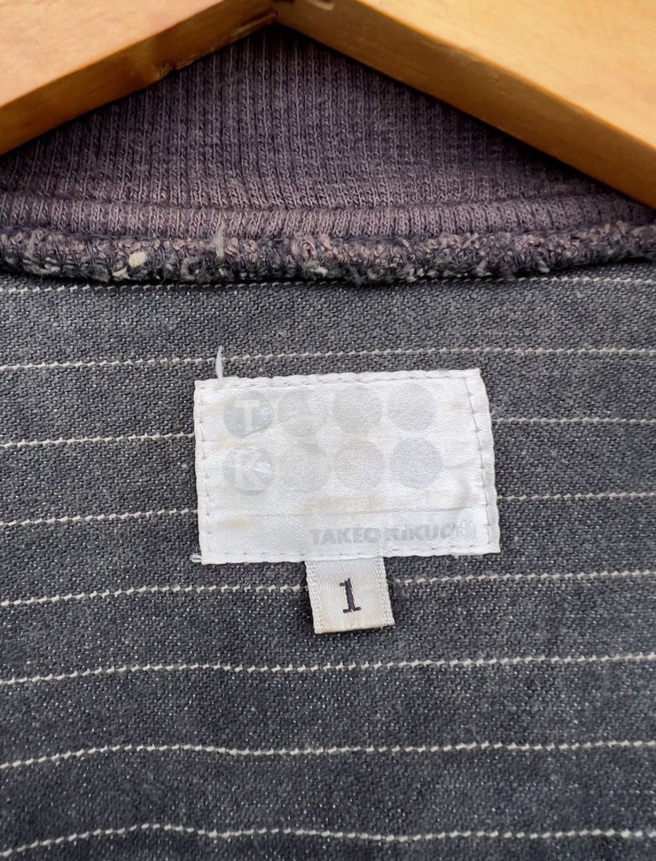 Takeo Kikuchi Takeo Kikuchi Sunfaded Bomber Denim Jacket Size US L / EU 52-54 / 3 - 11 Thumbnail
