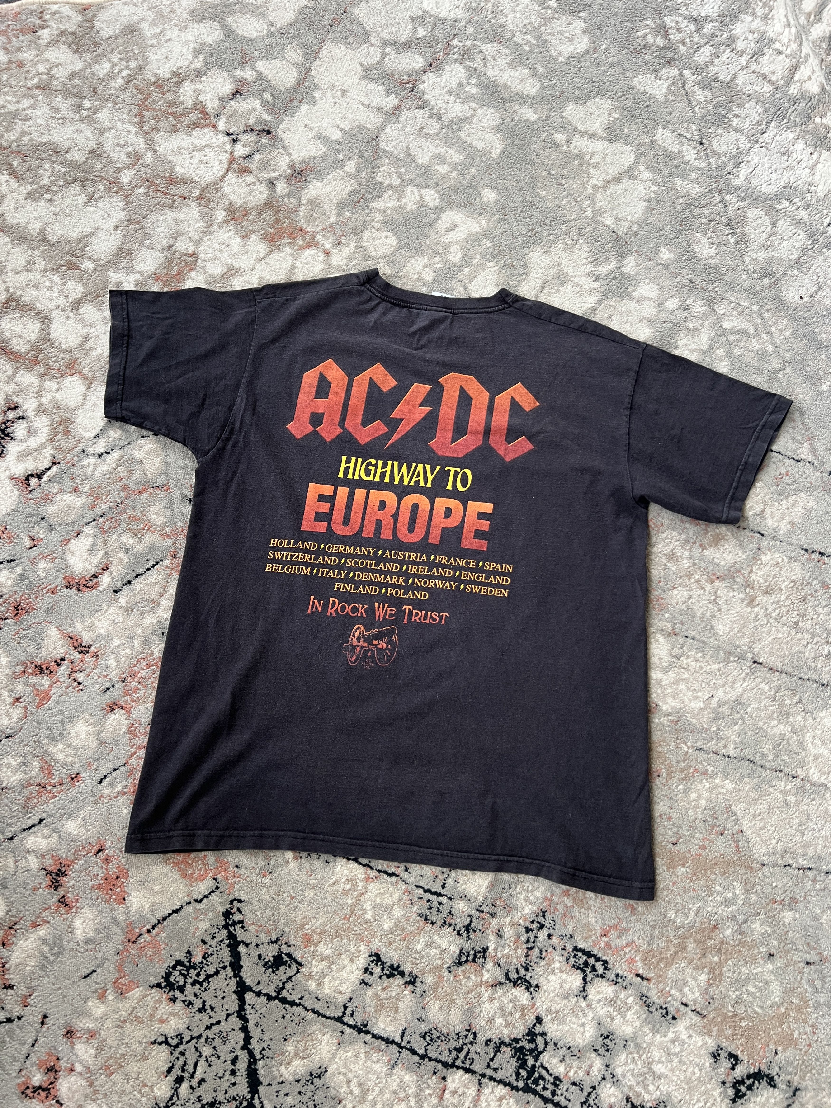 AC/DC AC/DC Rock Or Bust Highway To Europe Tee Size US L / EU 52-54 / 3 - 6 Thumbnail