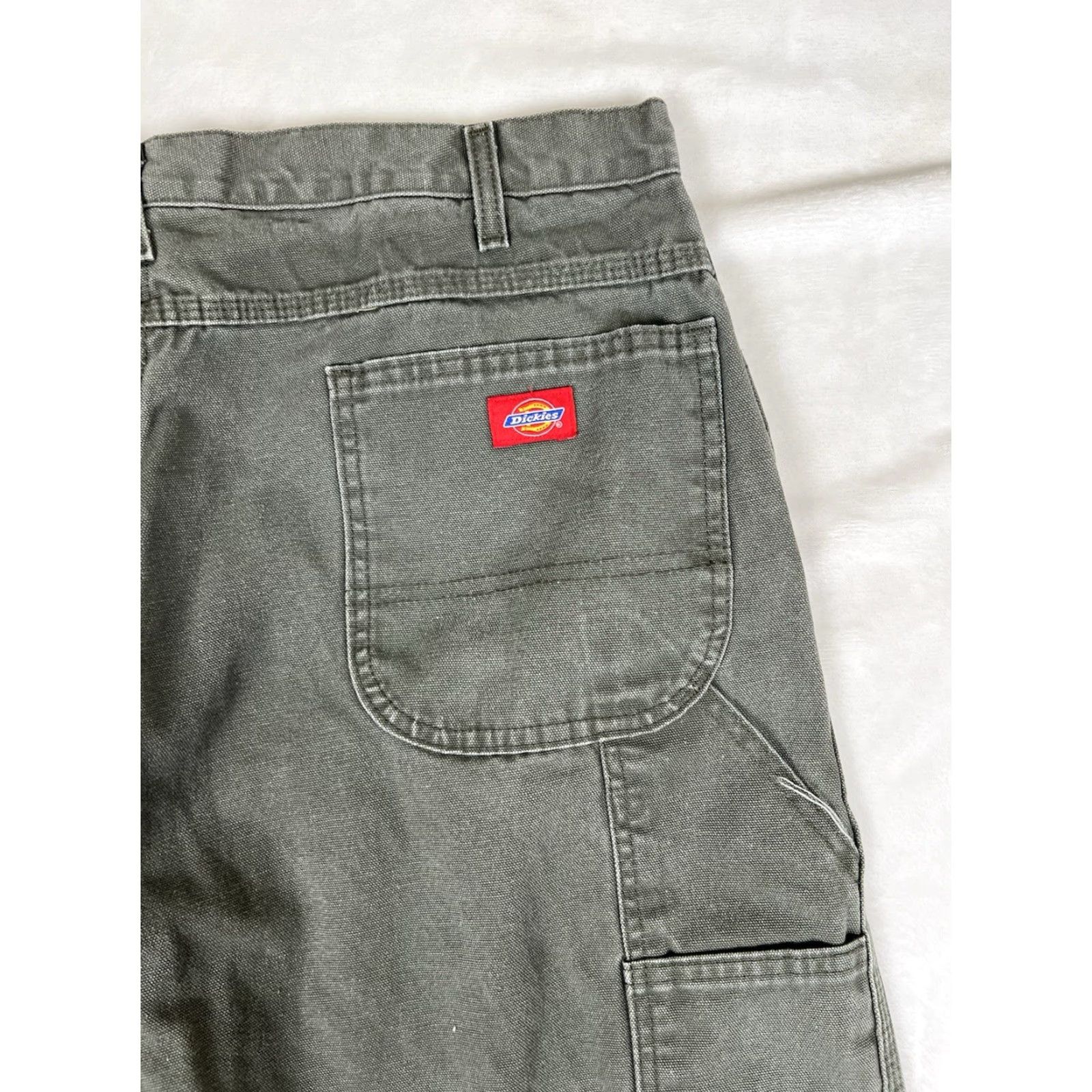 Dickies VINTAGE Dickies Carpenter Pants Size 38x32 Workwear Mens Green Canvas 90s Grunge USA Size US 38 / EU 54 - 7 Thumbnail