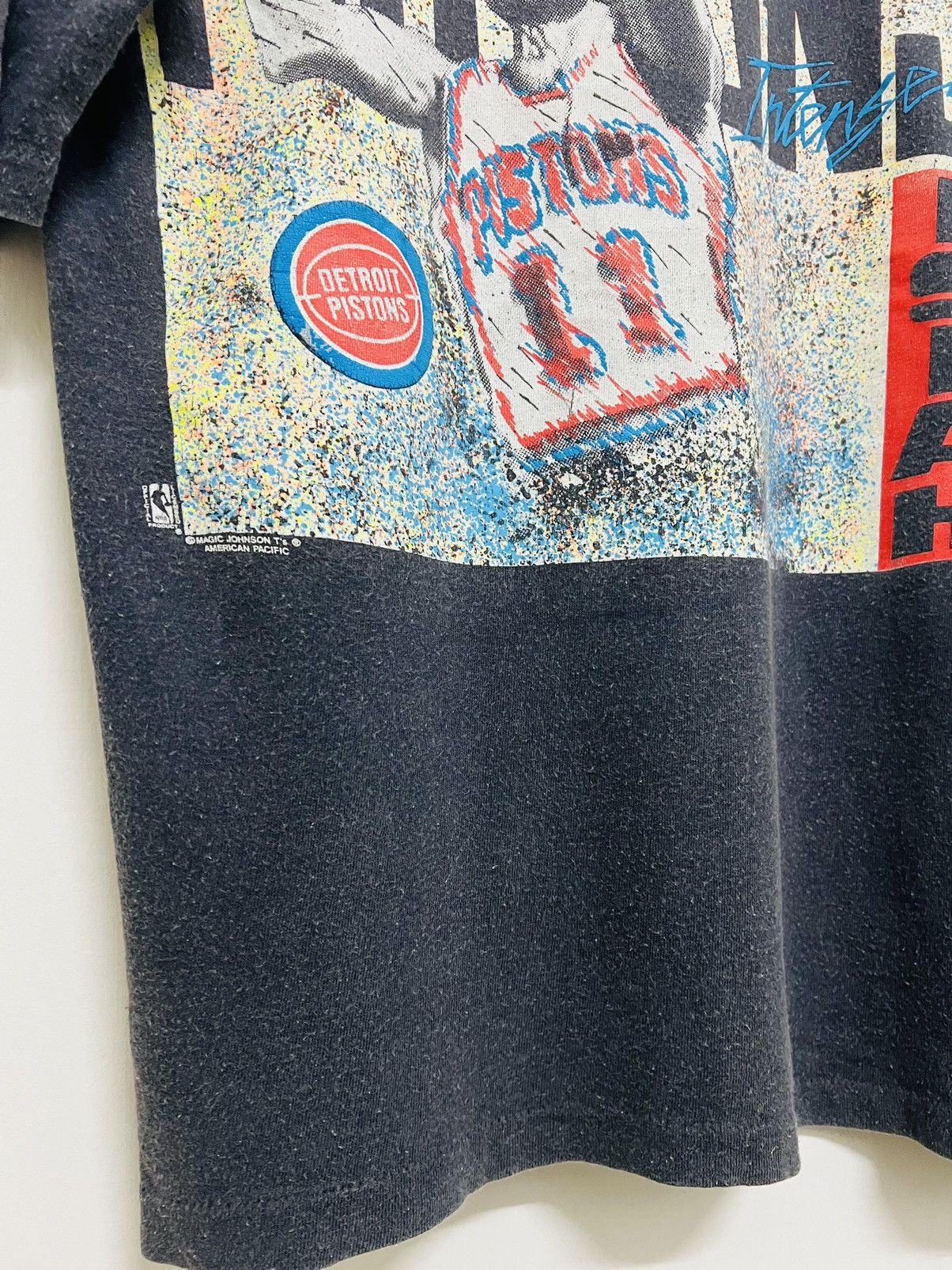 NBA Vintage Isiah Thompson Detroit Pistons Magic Johnson Tee Size US M / EU 48-50 / 2 - 14 Thumbnail