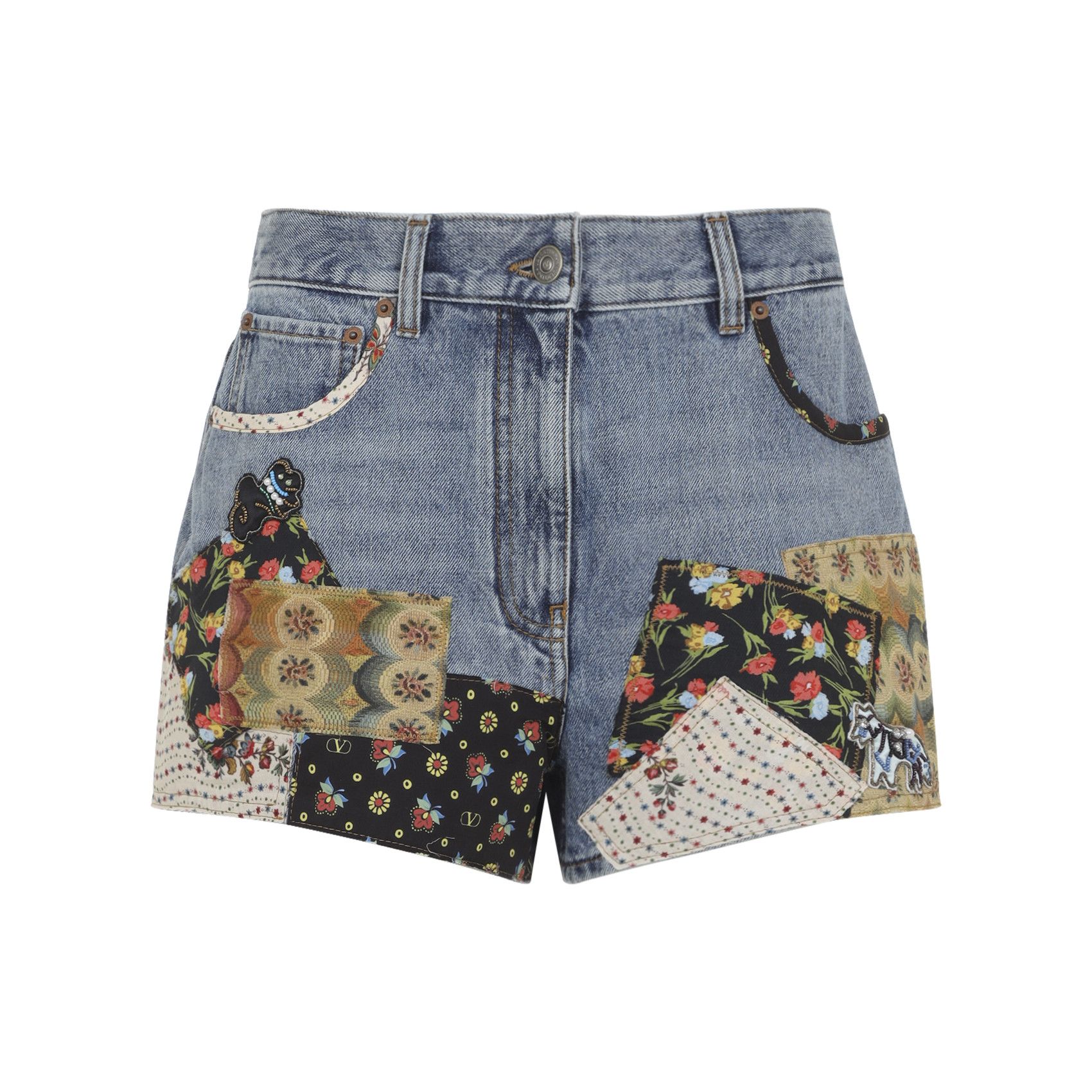 Valentino Valentino Patchwork Pants Size 27" / US 4 / IT 40 - 1 Thumbnail