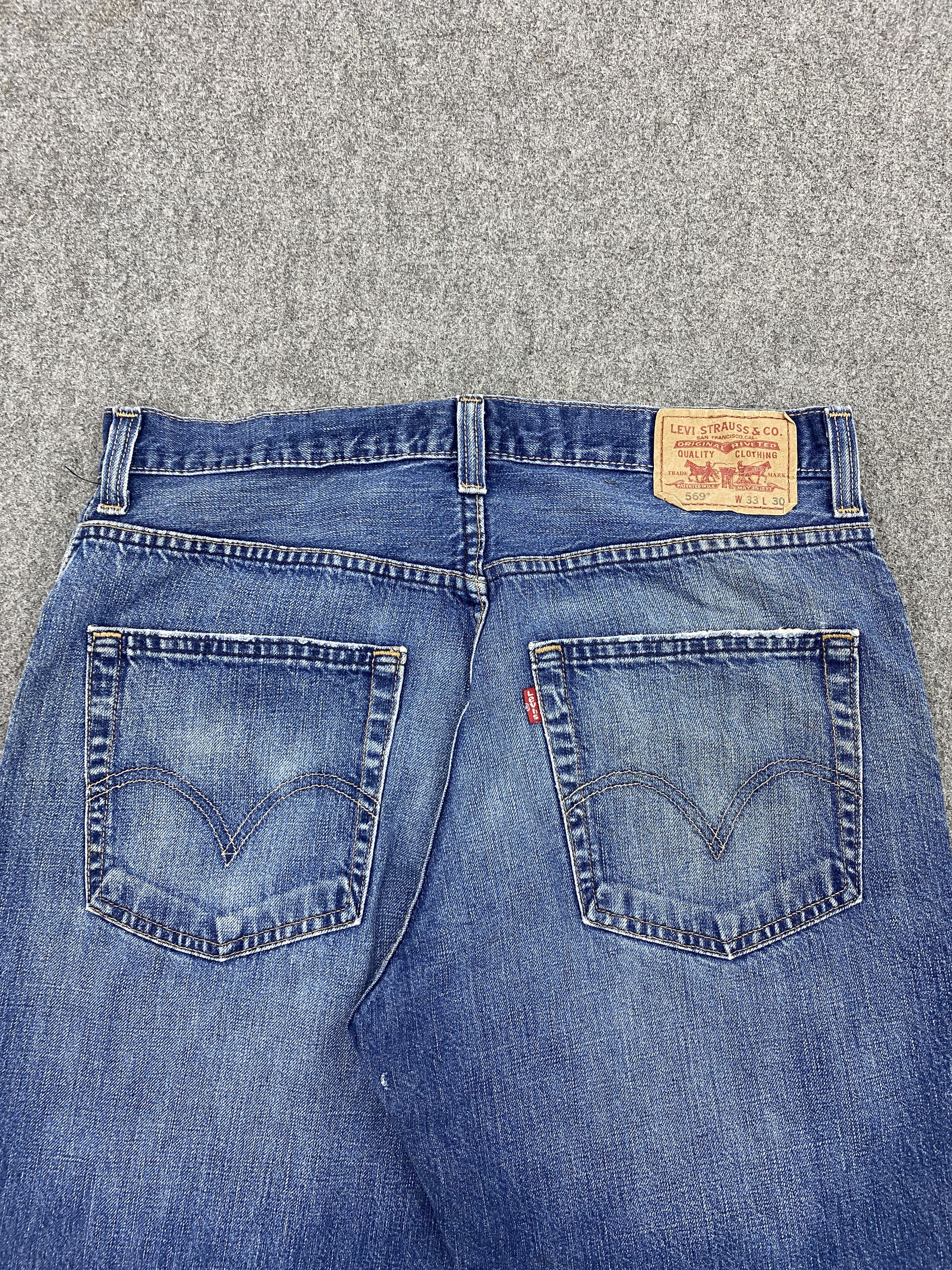 Levi's Faded Blue Vintage Levis 569 Jeans DP2623 Size US 33 - 4 Thumbnail