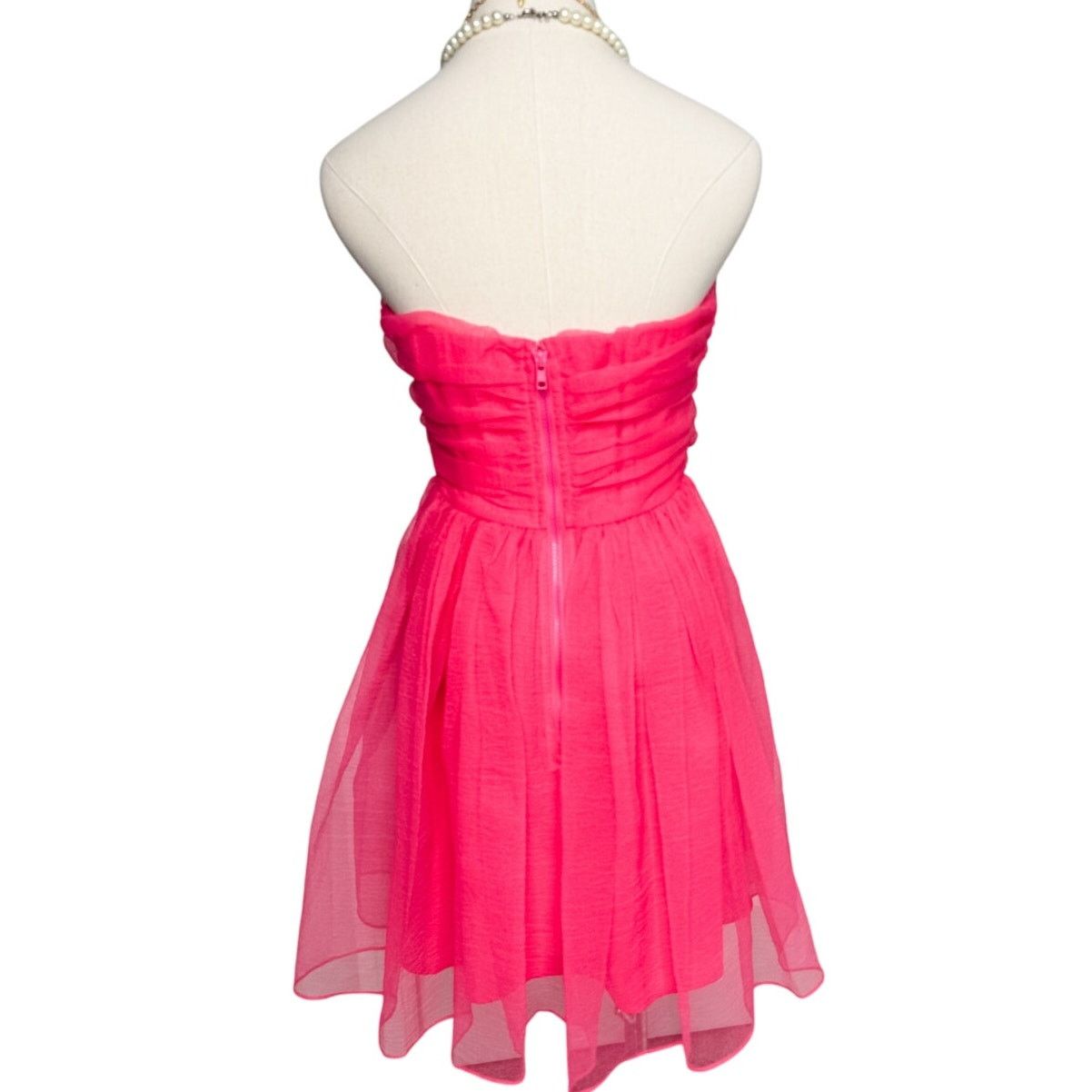 Cynthia Rowley Cynthia Rowley Valeria Strapless Mini Dress hot pink size 6 Size M / US 6-8 / IT 42-44 - 9 Thumbnail