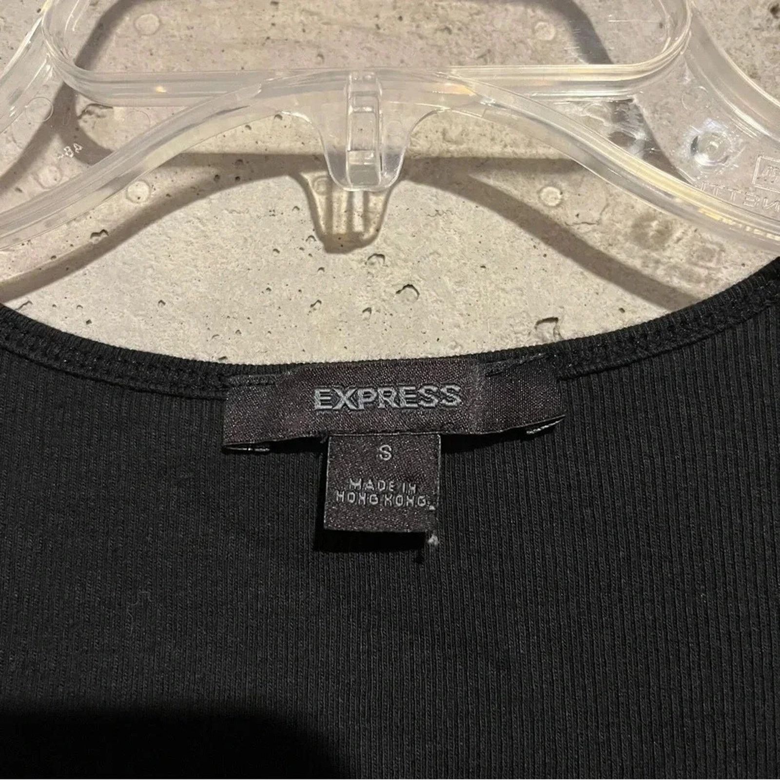 Express Express Black Sequin Tank Top Women’s Size Small S Stretch Size S / US 4 / IT 40 - 3 Thumbnail