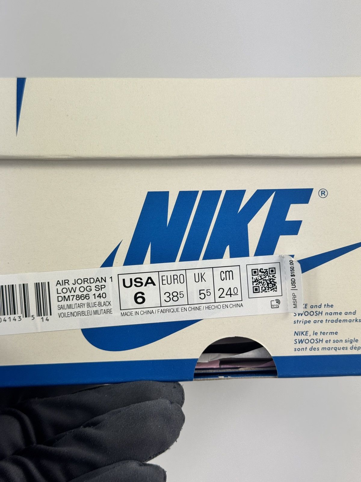 Nike × Travis Scott JORDAN 1 RETRO LOW FRAGMENT X TRAVIS SCOTT SNEAKERS Size US 6 / EU 39 - 16 Thumbnail