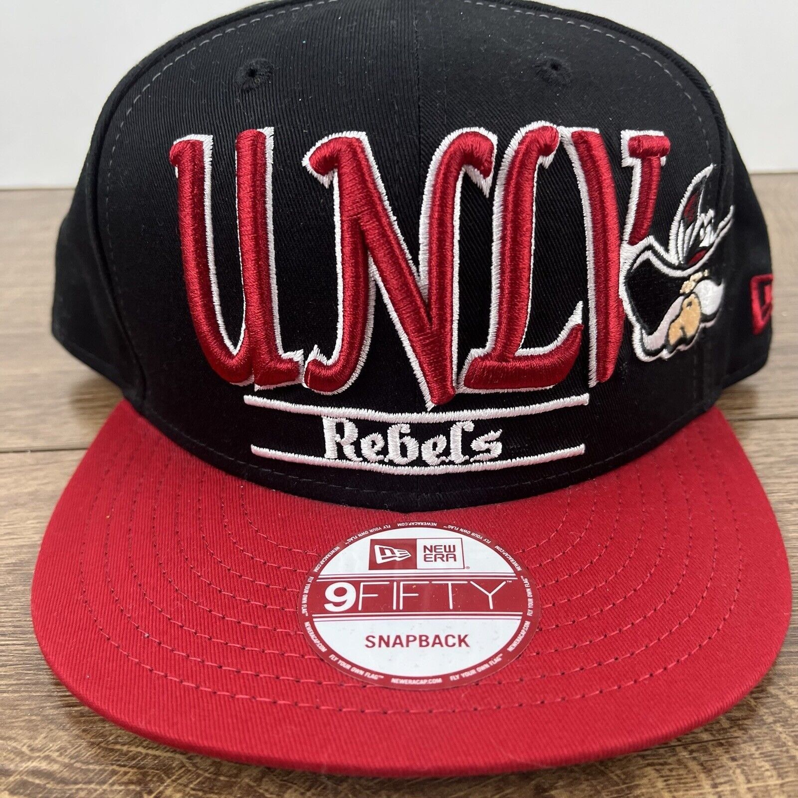New Era UNLV Rebels Hat New Era 9FIFTY Snapback Hat Black Hat Adjust Size ONE SIZE - 6 Thumbnail