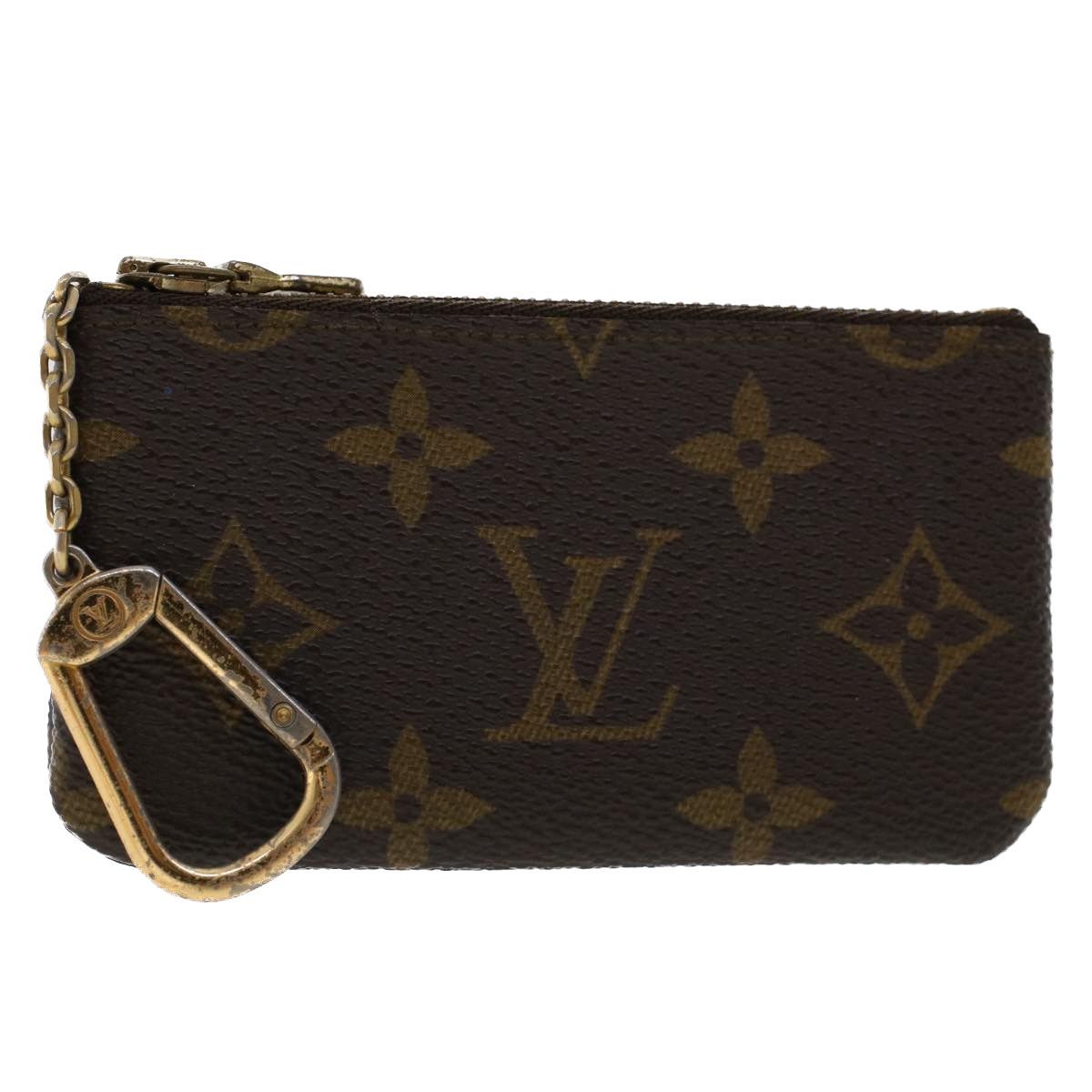 LOUIS VUITTON Monogram Pochette Cles Coin Purse M62650 LV Auth