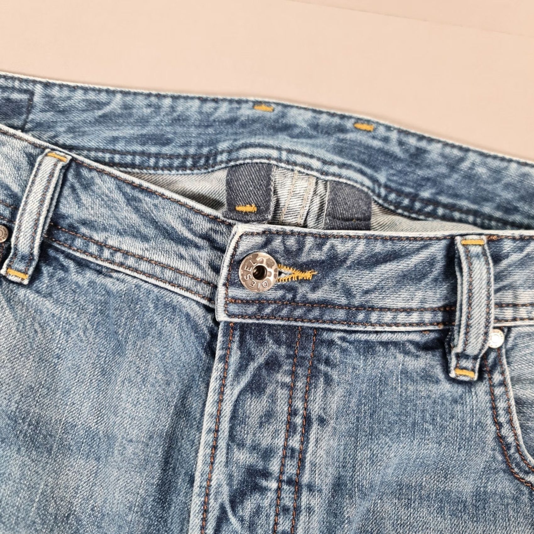 Diesel Diesel Jeans Mens W36 L32 Blue Regular Bootcut Denim Logo 5-Pocket Size US 36 / EU 52 - 4 Thumbnail