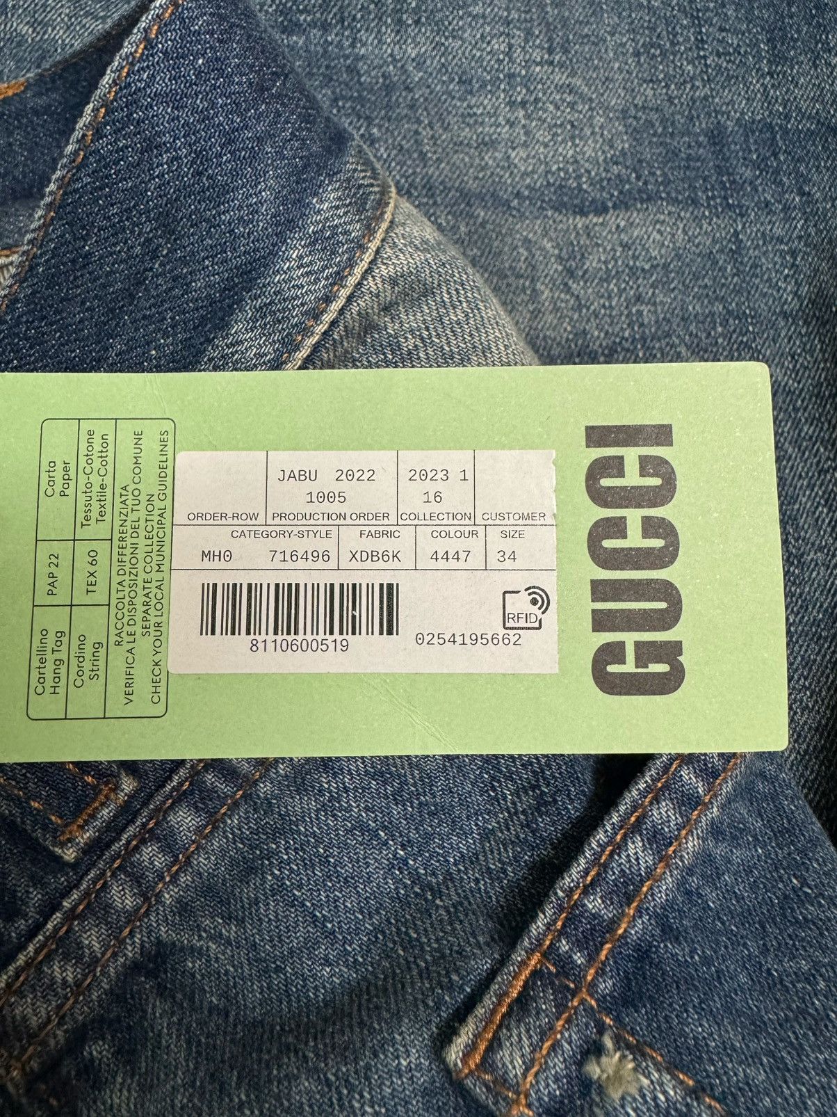 Gucci Harry Styles HA HA HA Destroyed Stonewashed Bear Denim Jeans Size US 34 / EU 50 - 9 Thumbnail