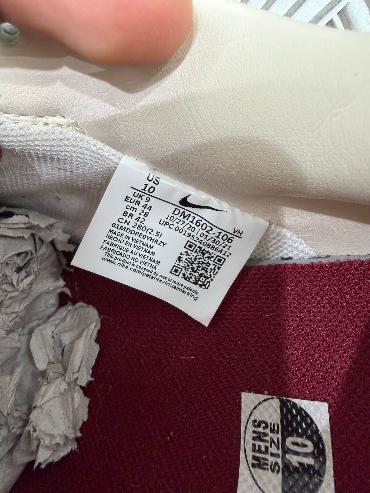 Nike × Off-White Nike Dunk Low Off-White Lot 8 Size 10 (2021) Size US 10 / EU 43 - 10 Thumbnail