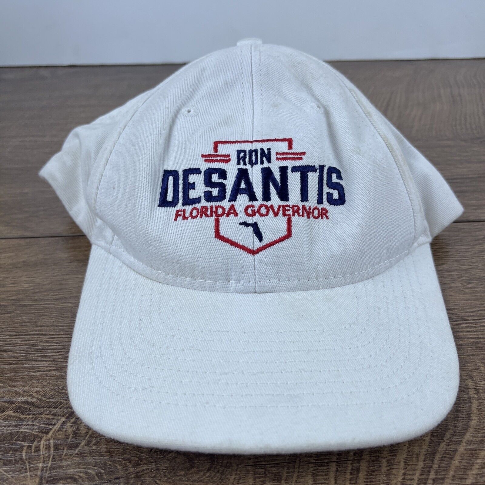 Other Ron Desantis Hat Florida Governor White Hat Adjustable Adult Size ONE SIZE - 2 Thumbnail